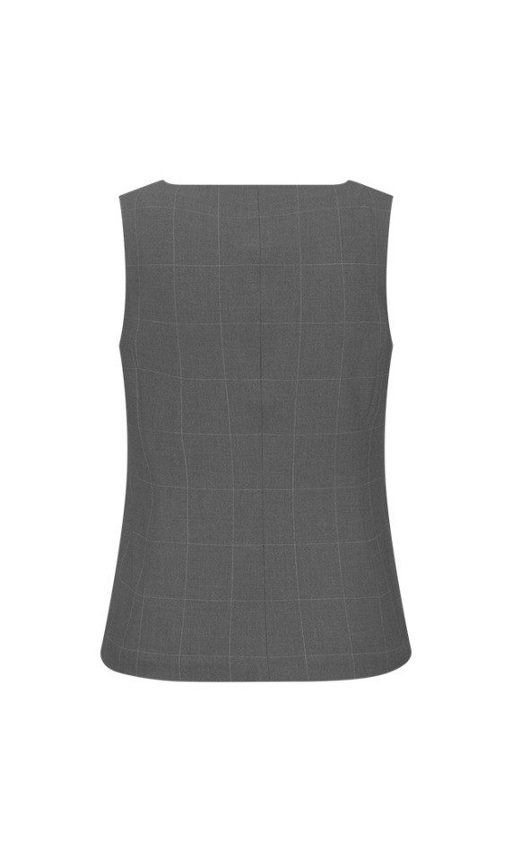 Riani Poncho Anzugsweste mit Windowpane-Muster - Tailliert