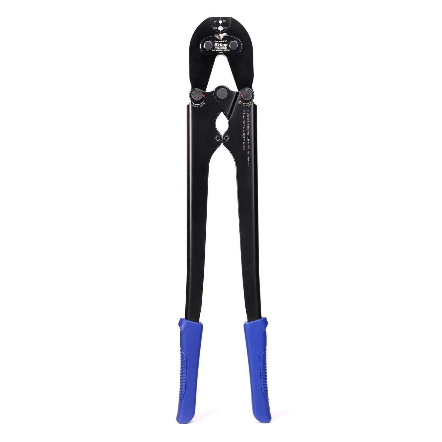 LuxusKollektion Crimpzange Crimpzange Kabelgeländer 1/8-3/16 Zoll
