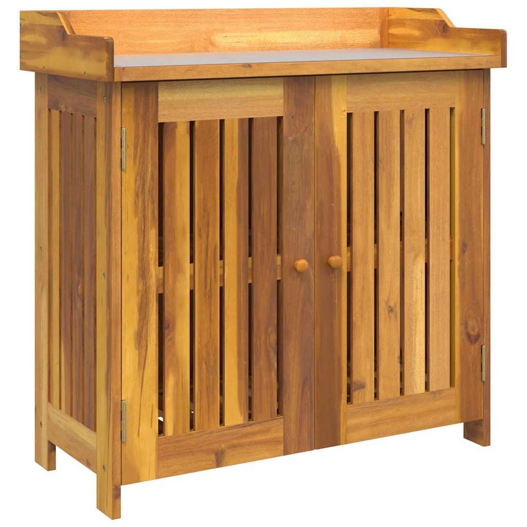 vidaXL Schuhschrank Garten-Schrank Braun 78 x 36,5 x 78 cm Massivholz (1-St günstig online kaufen