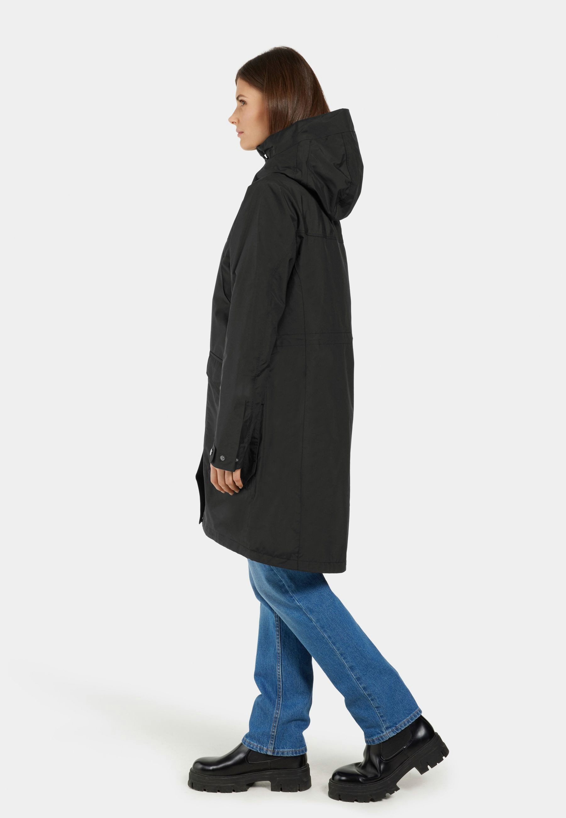 Didriksons Funktionsparka Damen Übergangsjacke Regenjacke Wasserdicht THELMA mit Kapuze mit Taschen