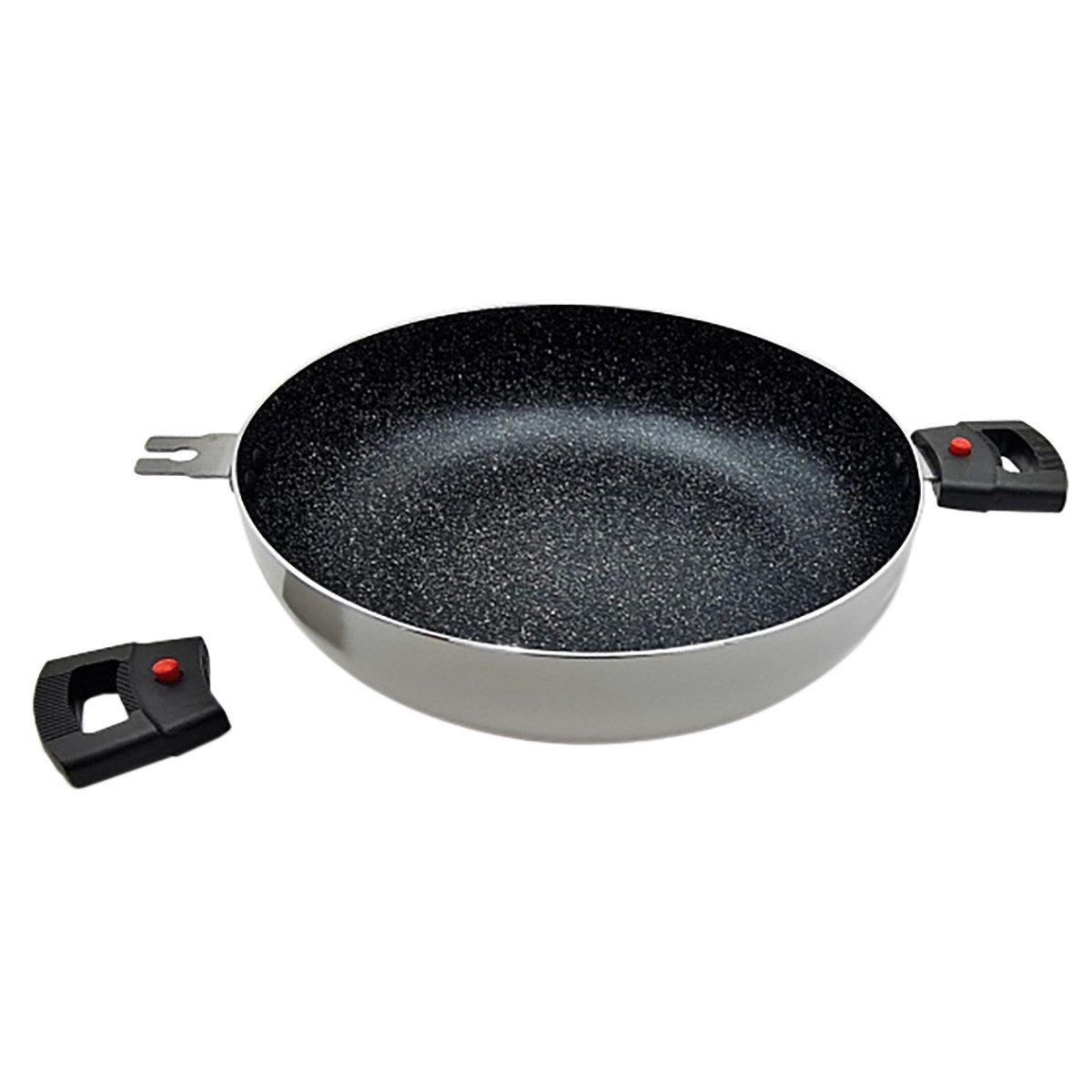 Schmorpfanne Schmorpfanne mit abnehmbaren Griffen