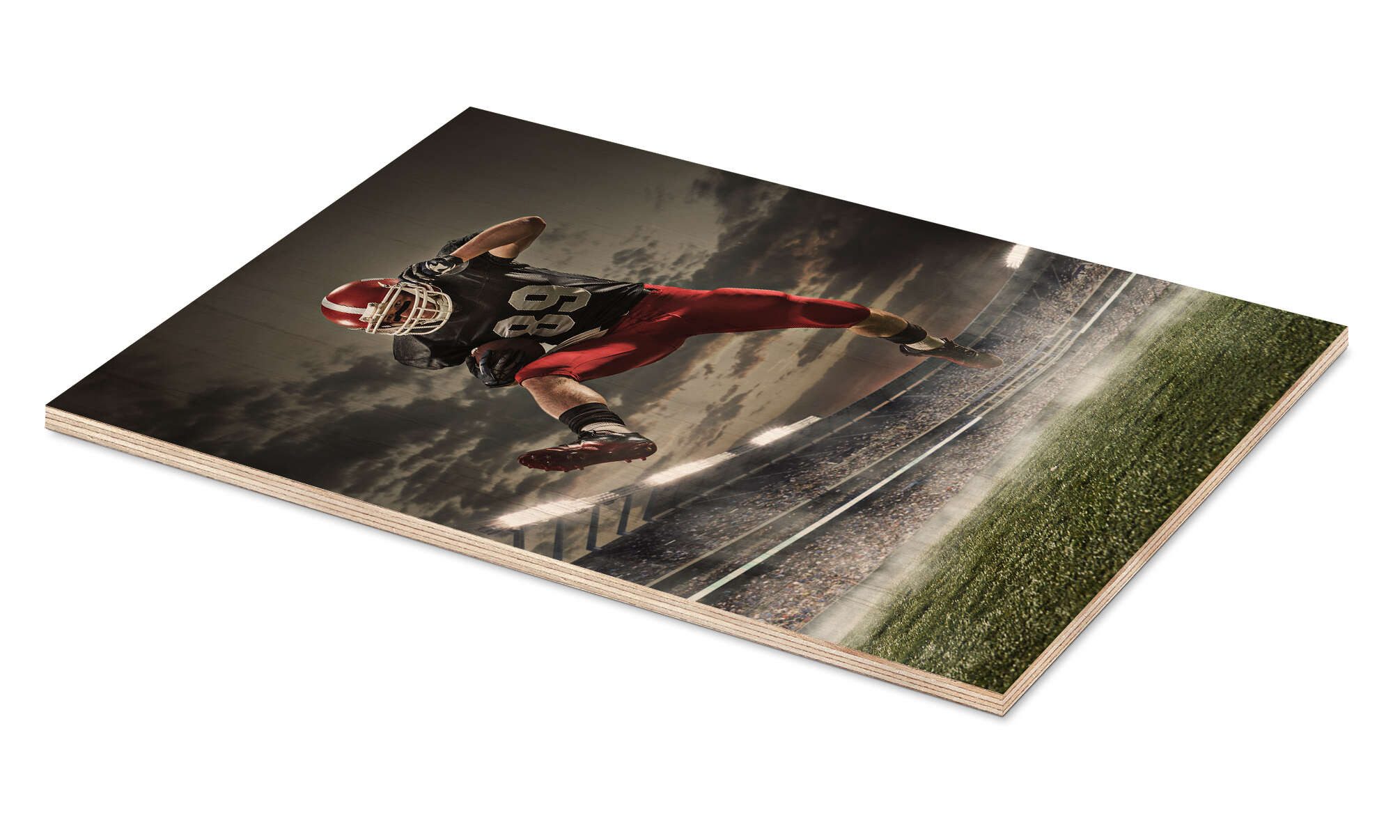 Posterlounge Wandbild Footballspieler in Aktion, Editors Choice, erhältlich als Poster, Leinwandbild, Wandsticker oder Acrylglasbild
