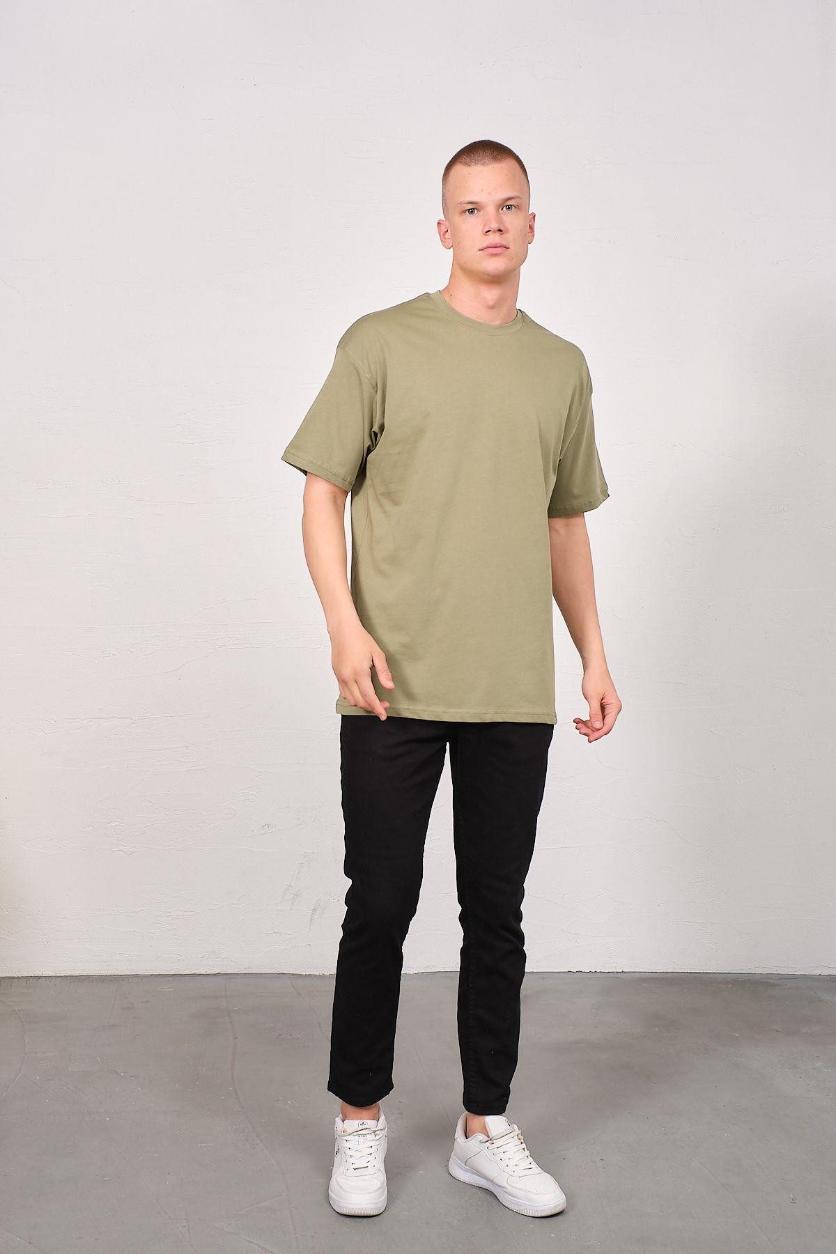 C&CITY T-Shirt Herren Basic T-Shirt mit Fahrrad-Ausschnitt - 2er Pack