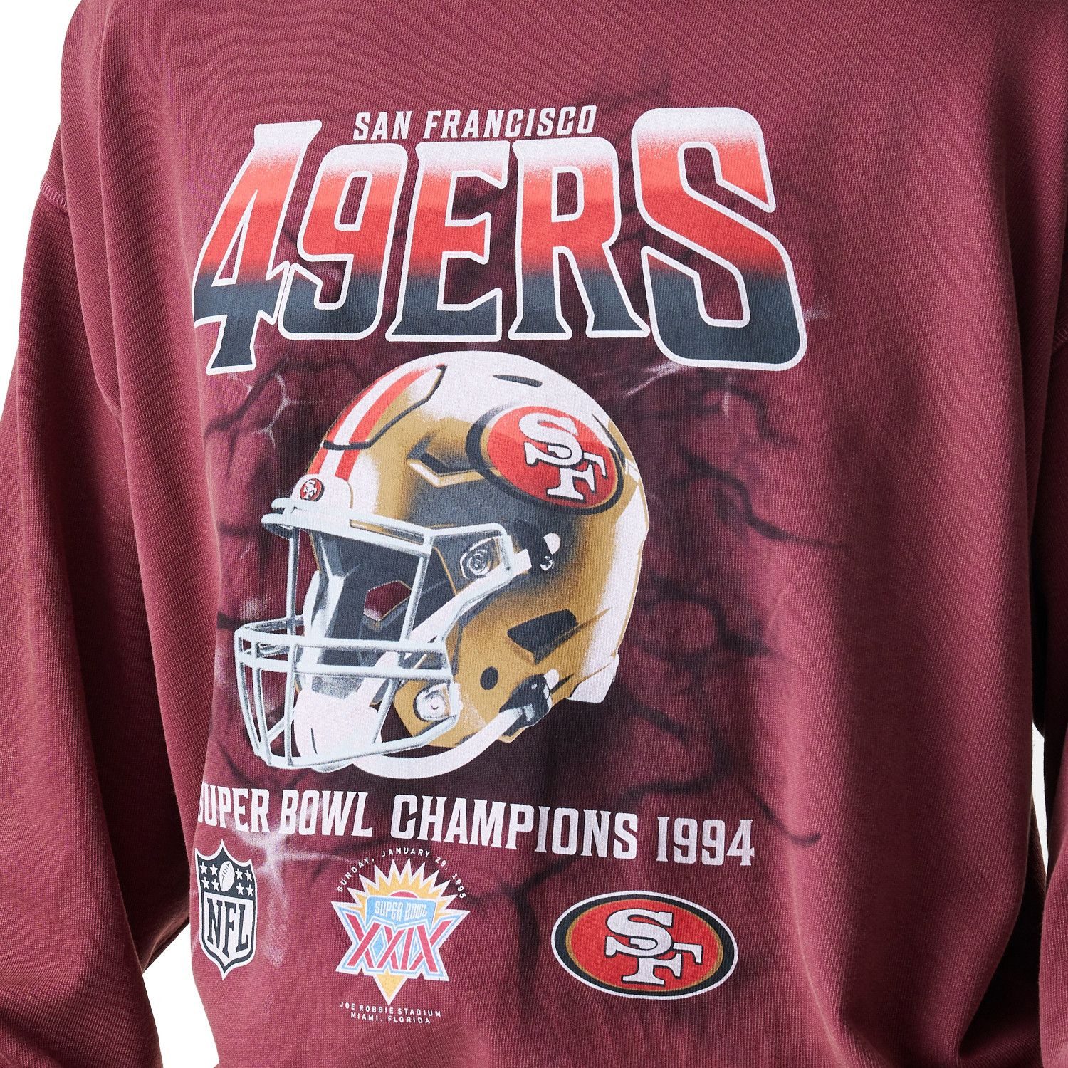 New Era Rundhalspullover Washed Boxy San Francisco 49ers günstig online kaufen