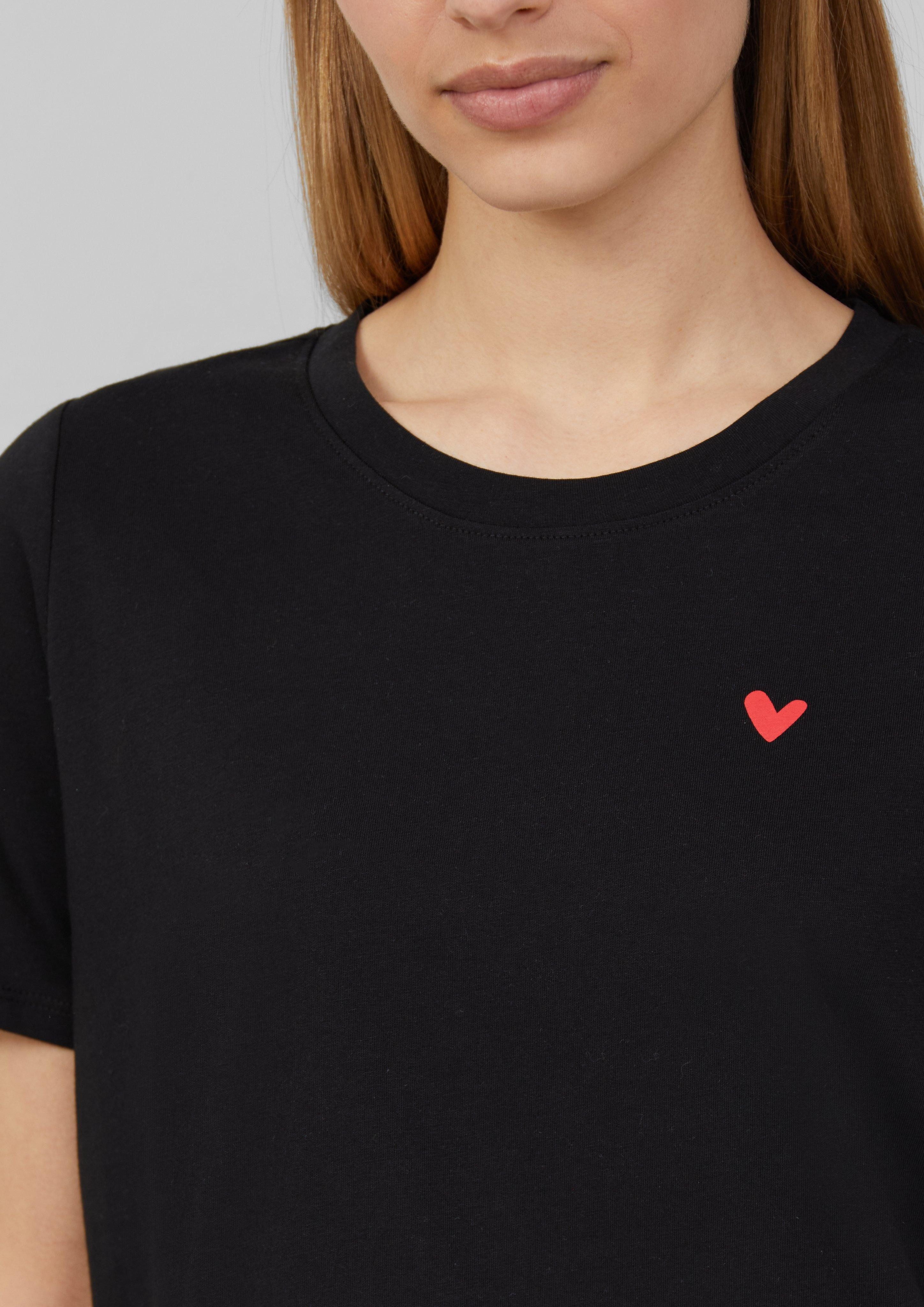 s.Oliver Kurzarmshirt T-Shirt mit Frontprint günstig online kaufen
