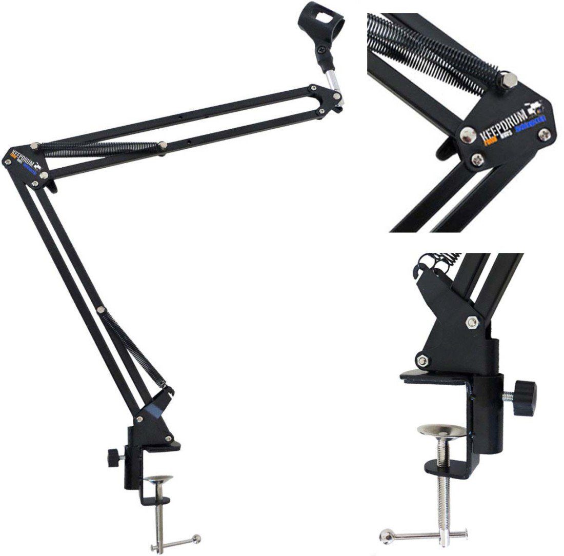 Mikrofonständer keepdrum NB35 Mikrofonstativ Tisch-Mikrofonarm
