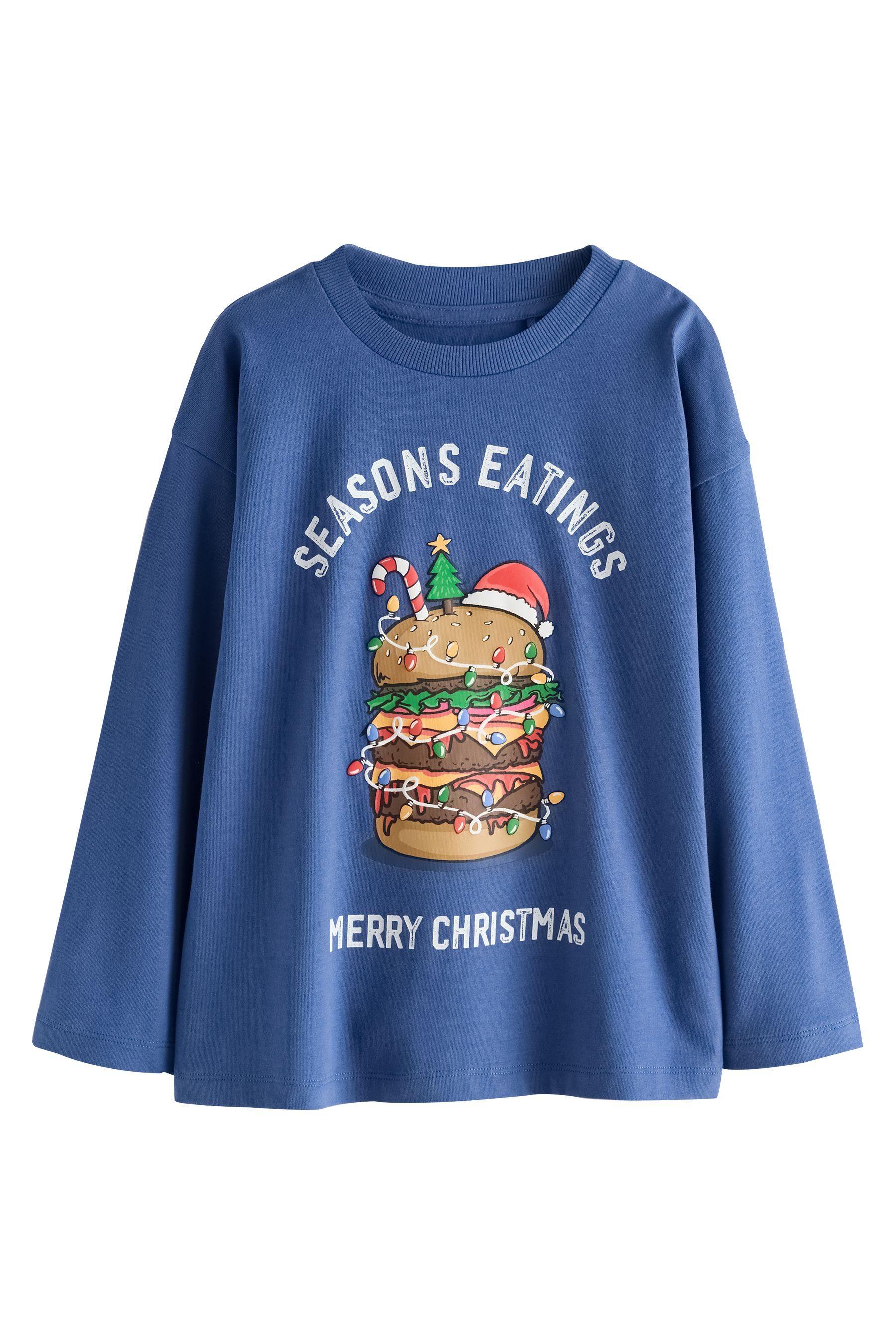 Next Langarmshirt Langärmeliges Weihnachtsshirt (1-tlg)