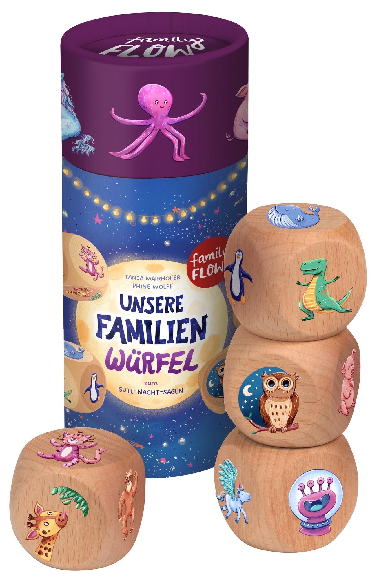 Oetinger Spiel FamilyFlow. Unsere Familien-Würfel zum Gute-Nacht-Sagen