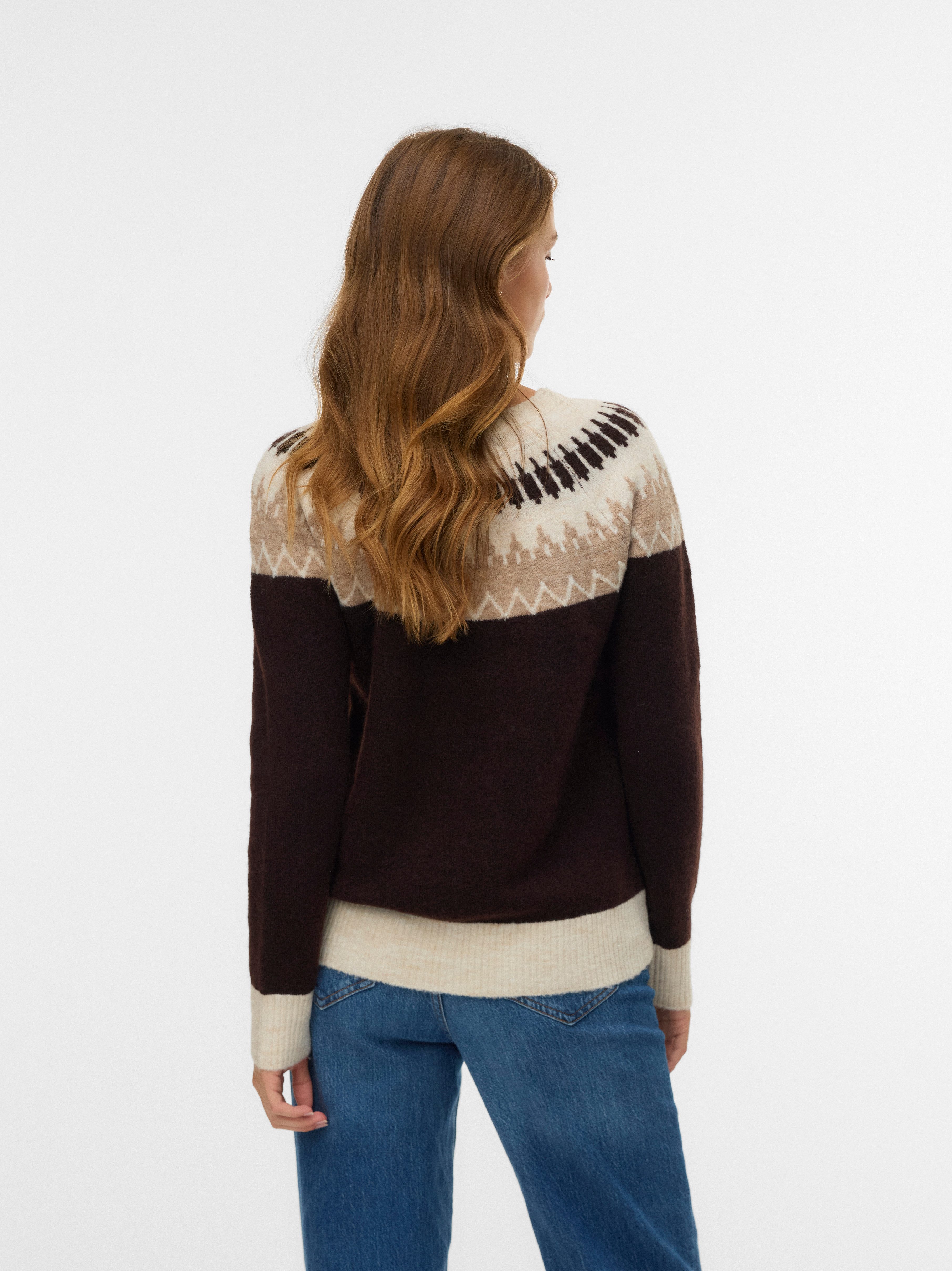 Vero Moda Strickpullover VMSIMONE LS NORDIC PULLOVER GA REP BOO günstig online kaufen