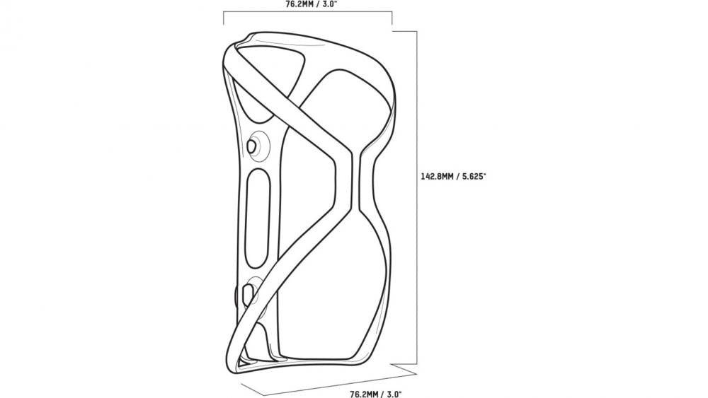 Blackburn Fahrrad-Flaschenhalter Blackburn Cinch Carbon Cage Flaschenhalter, 16 g, UD-Carbon, MatteBlac
