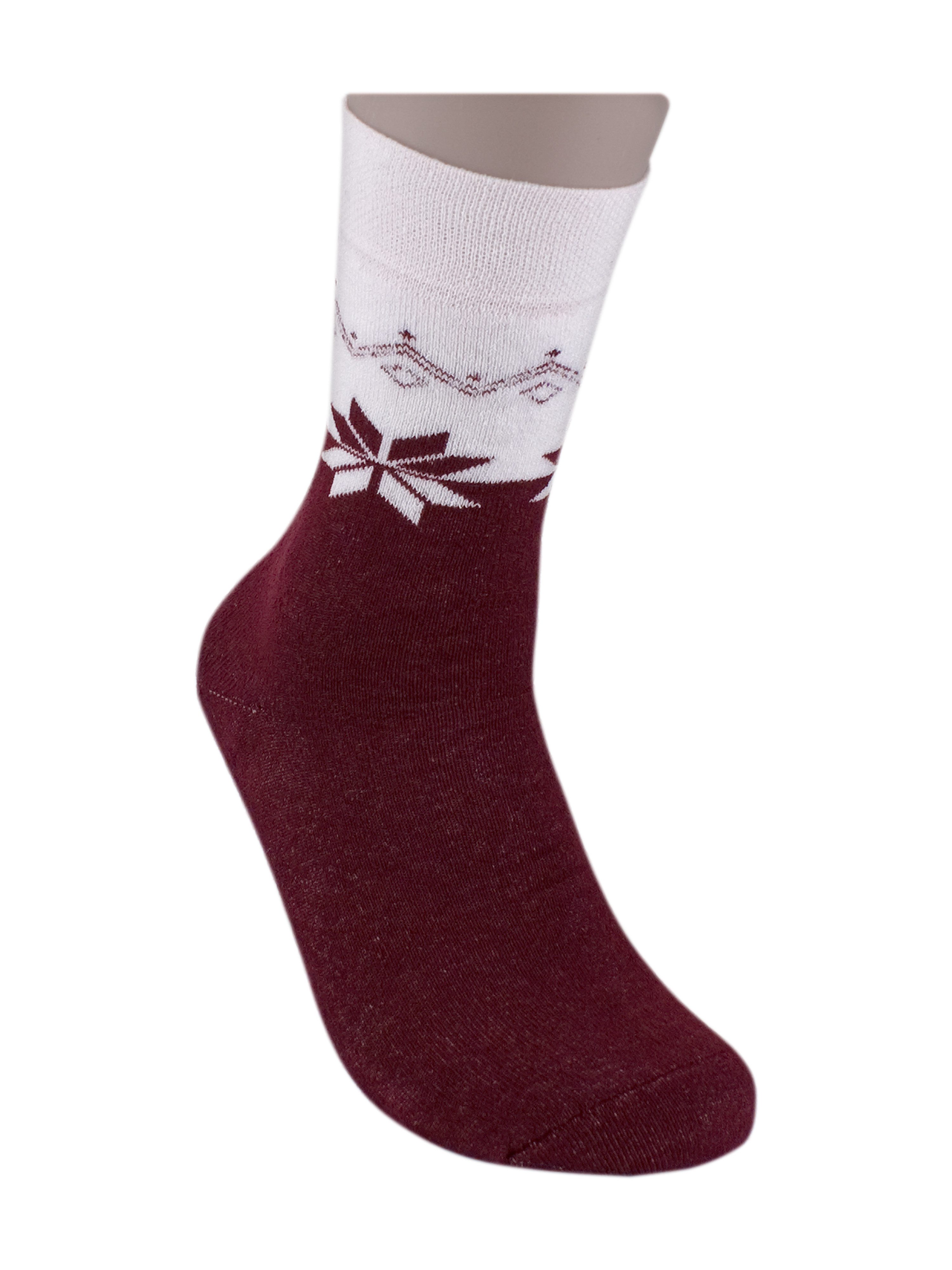 Die Sockenbude Thermosocken KRISTALL (Bund, 3-Paar, schwarz rot weiß) mit weichem Bund