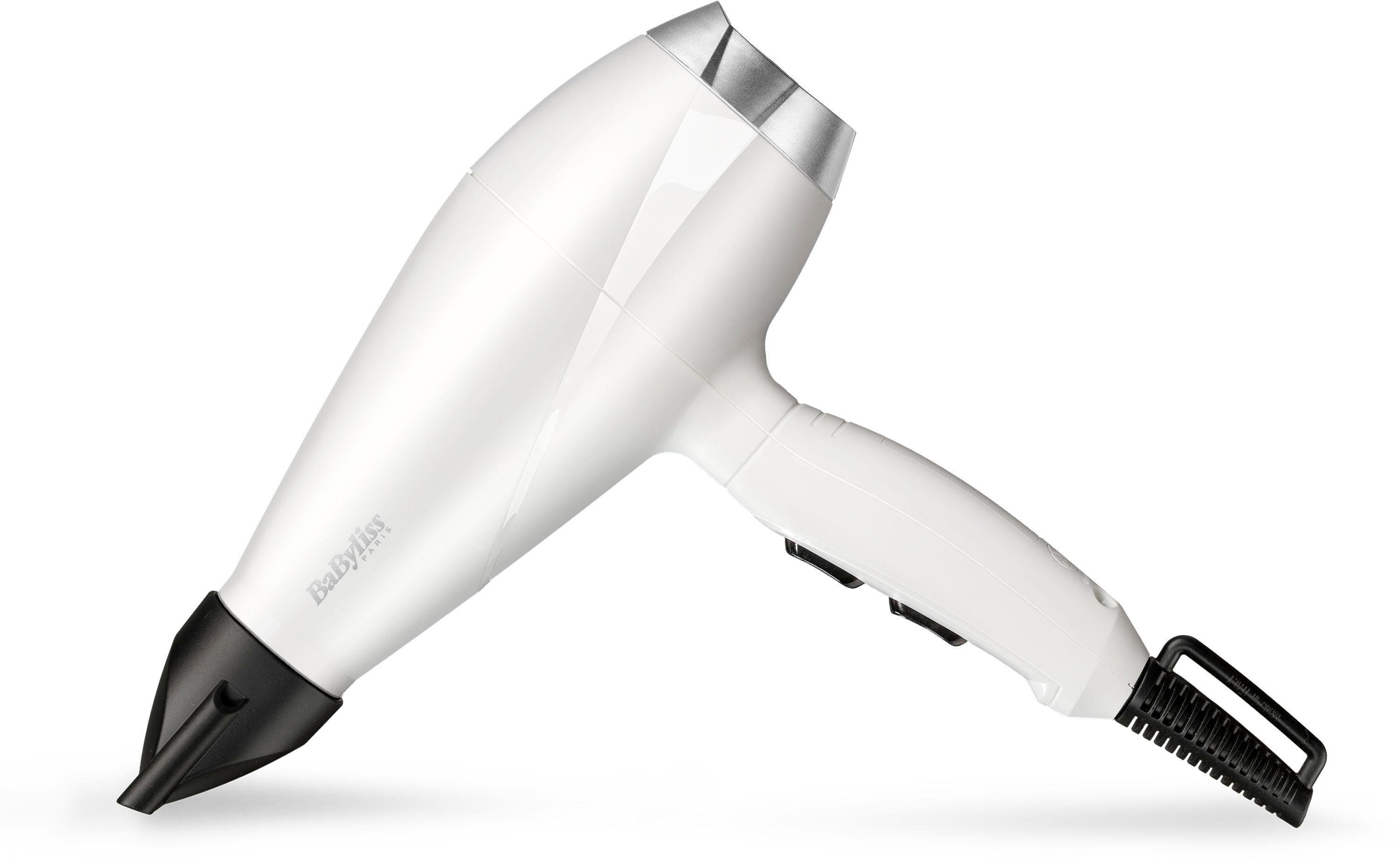 BaByliss Ionic-Haartrockner 6704WE Power Pro, 2000 W, AC Haartrockner weiß