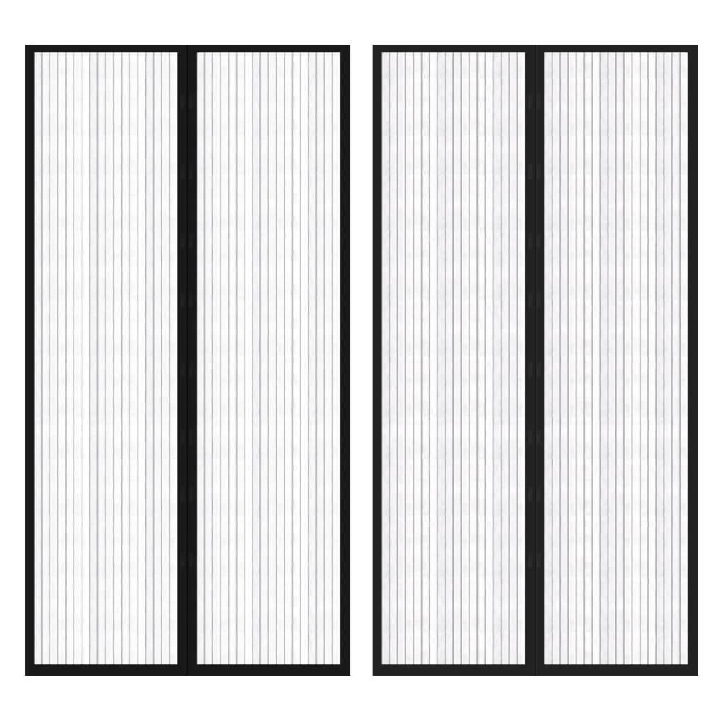 möbelando Insektenschutz-Vorhang Schwarzen, (2er-Set), aus Polyester in Schwarz. Abmessungen (B/H) 100x210 cm