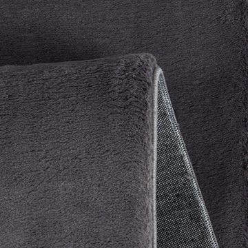 Teppich Dunkler Designer Wohnzimmerteppich in anthrazit, Teppich-Traum, rechteckig, Höhe: 16 mm
