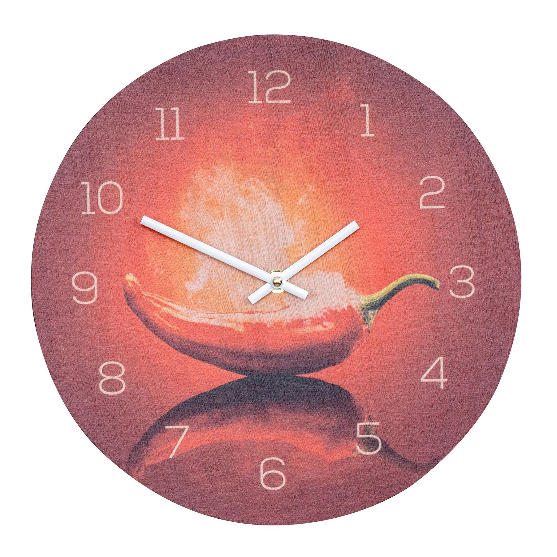 Levandeo® Wanduhr (Wanduhr Holz 30x30cm Rund günstig online kaufen