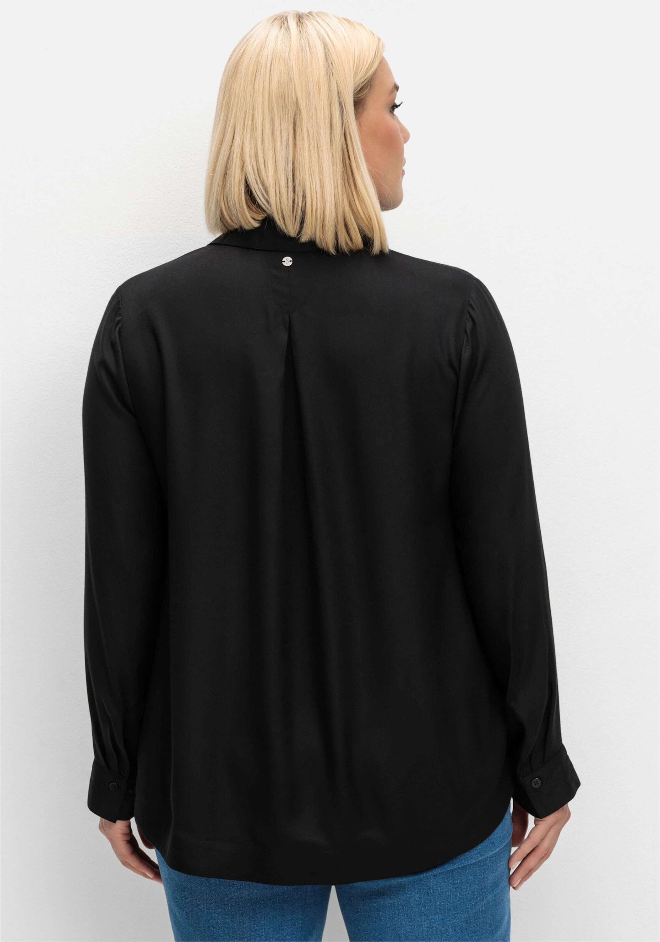 Sheego Klassische Bluse Tunika Langarm