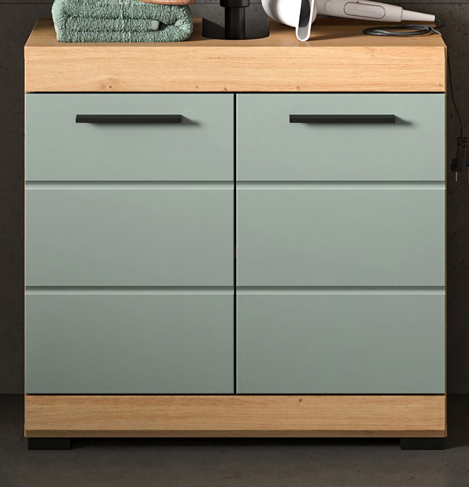 Inn.Furn Waschbeckenunterschrank Shawn (Badschrank in Salbei günstig online kaufen
