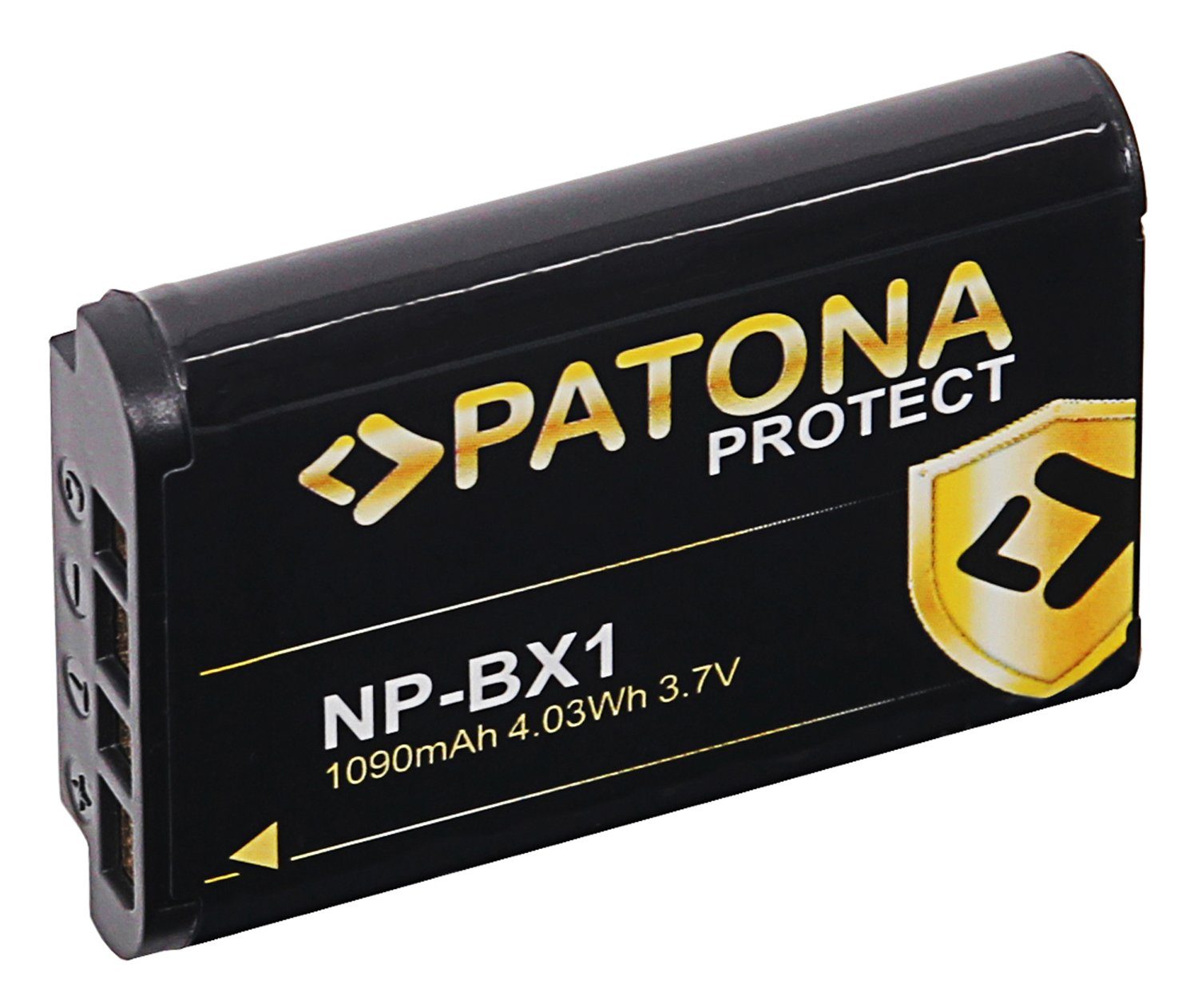 Patona Akku für die Sony V mAh V1 Sony aus Kamera-Akku 1090 VII (3,7 Material mit kompatibel NP-BX1 u.a., Akku-Gehäuse V), VI Cybershot RX100 feuerhemmenden