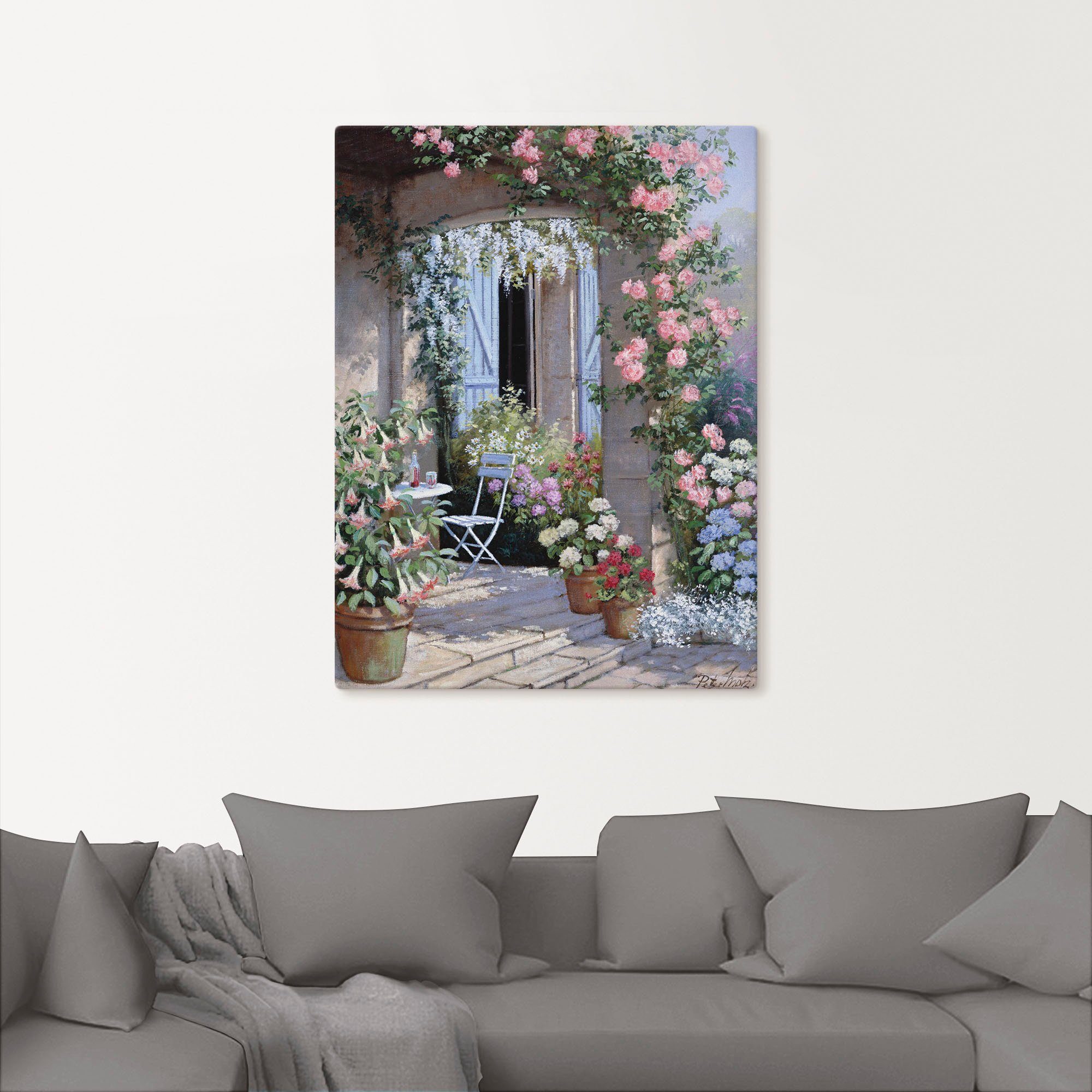 Artland Wandbild Blumenangebot, Garten (1 St), als Leinwandbild, Poster in verschied. Größen