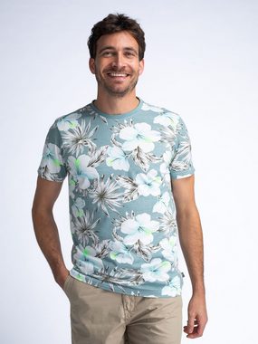 Petrol Industries T-Shirt - Kurzarmshirt - T-shirt mit Botanikmuster Sanibel Island