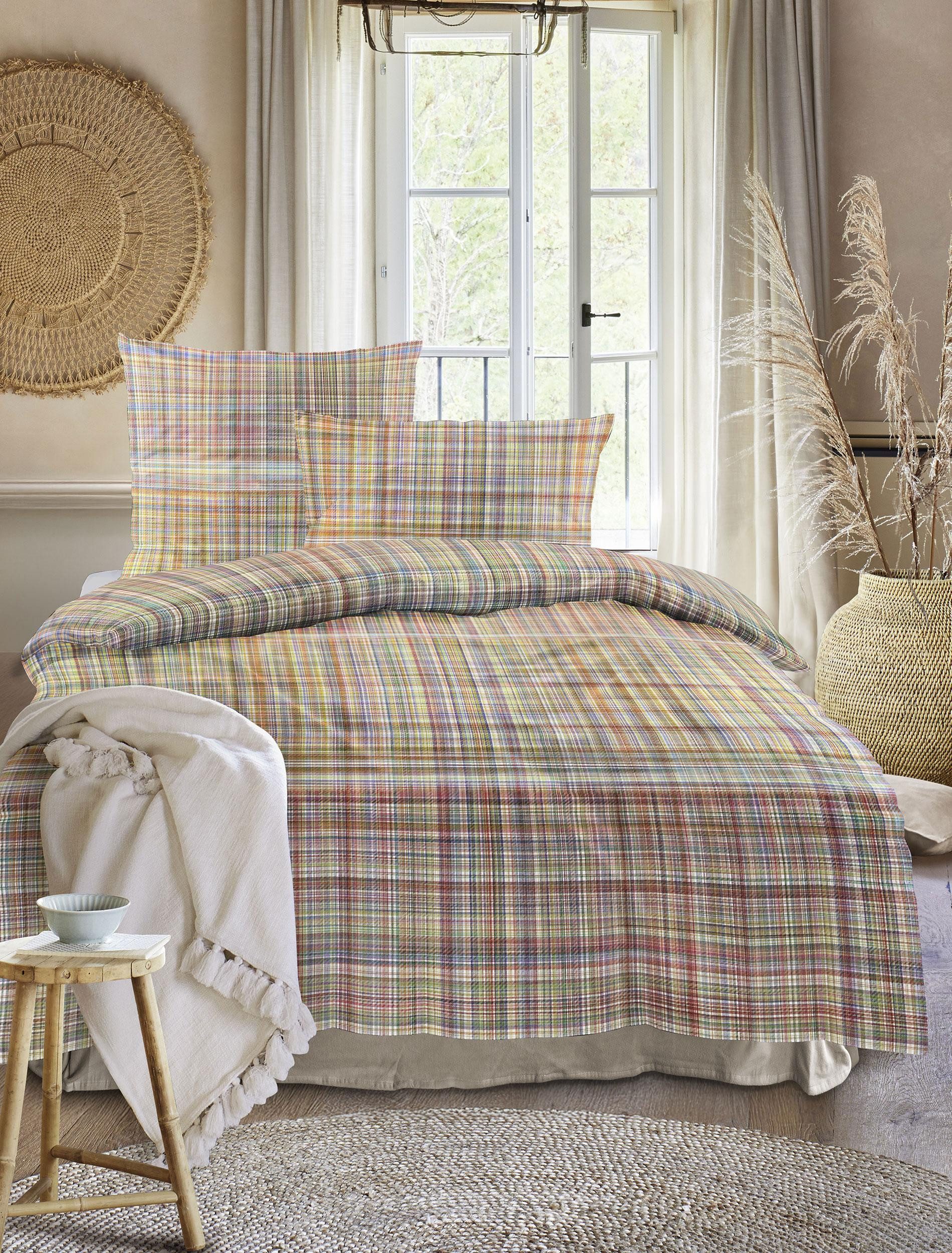 Irisette Bettwäsche Wave 8693, Mako-Satin, 2 teilig, anschmiegsam und atmungsaktiv, Ganzjahresqualität