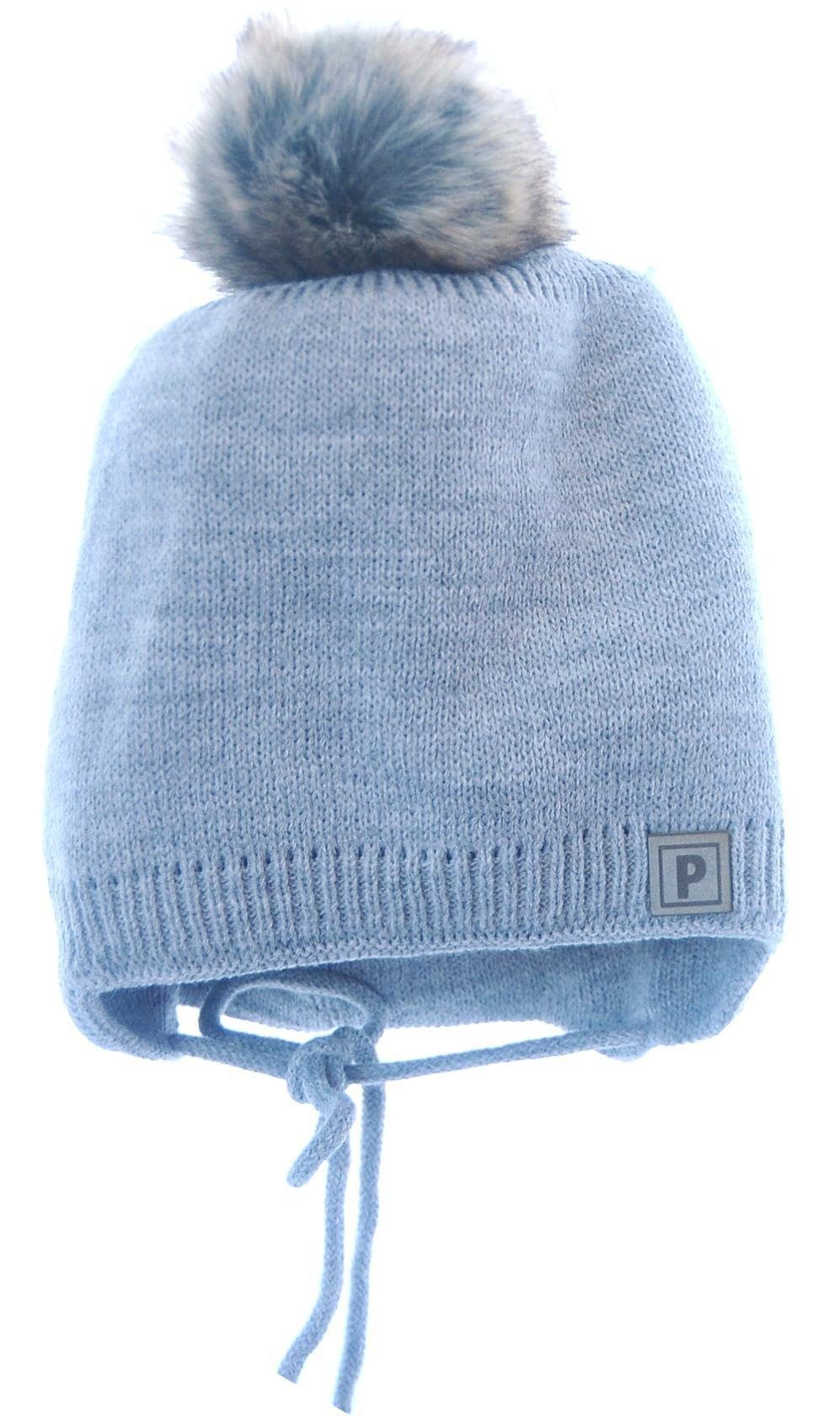 LA BORTINI Bommelmütze Baby und Kindermütze Bommelmütze warme Mütze 45 48 50 mehr