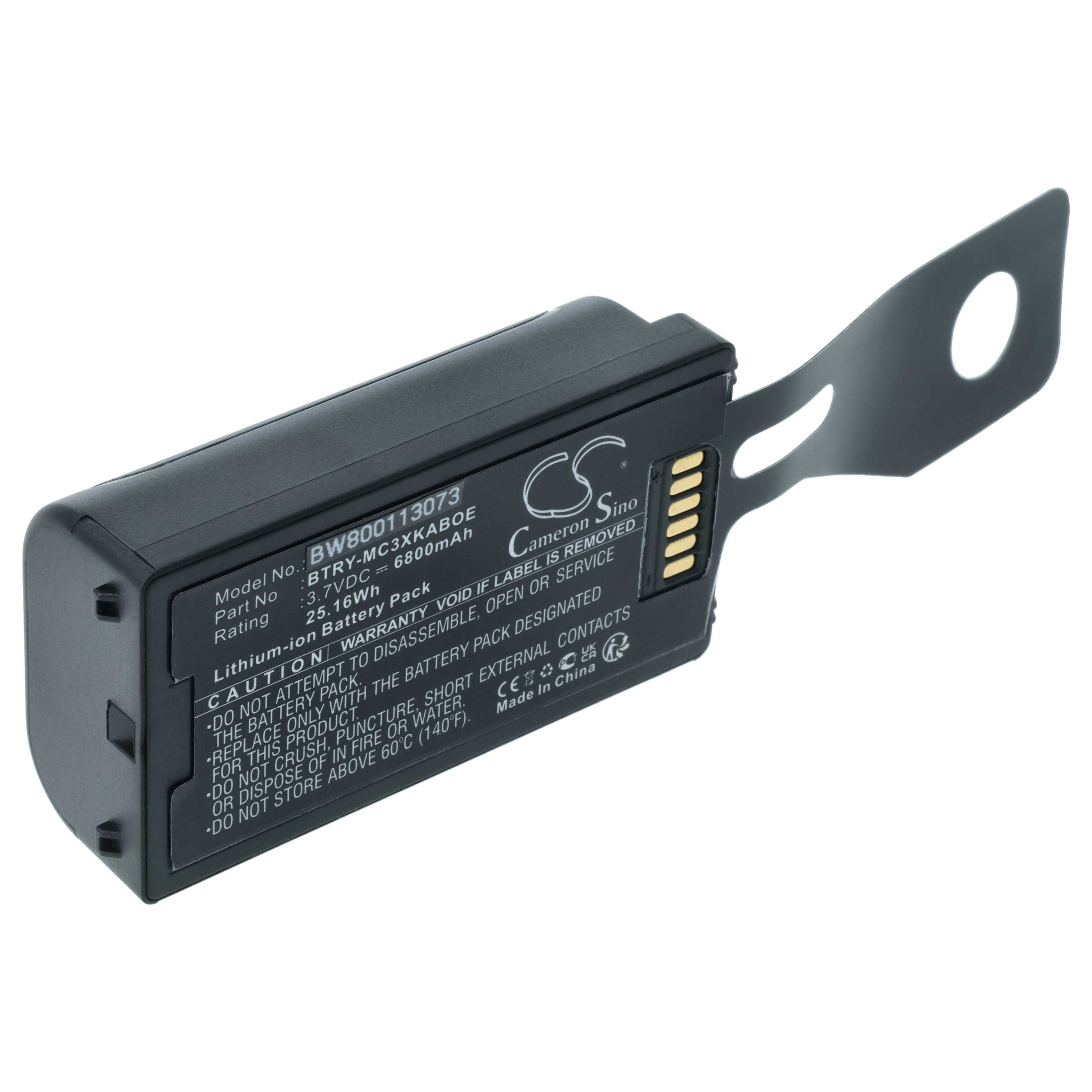 vhbw Akku passend für Symbol MC3190, MC3100, MC3190G, MC3190-G13H02E0, Akku Akku Li-Ion 6800 mAh (3,7 V, 1 St), Leistungsfähiger Austausch-Akku für POS-Gerät, Wiederaufladbar, Jede