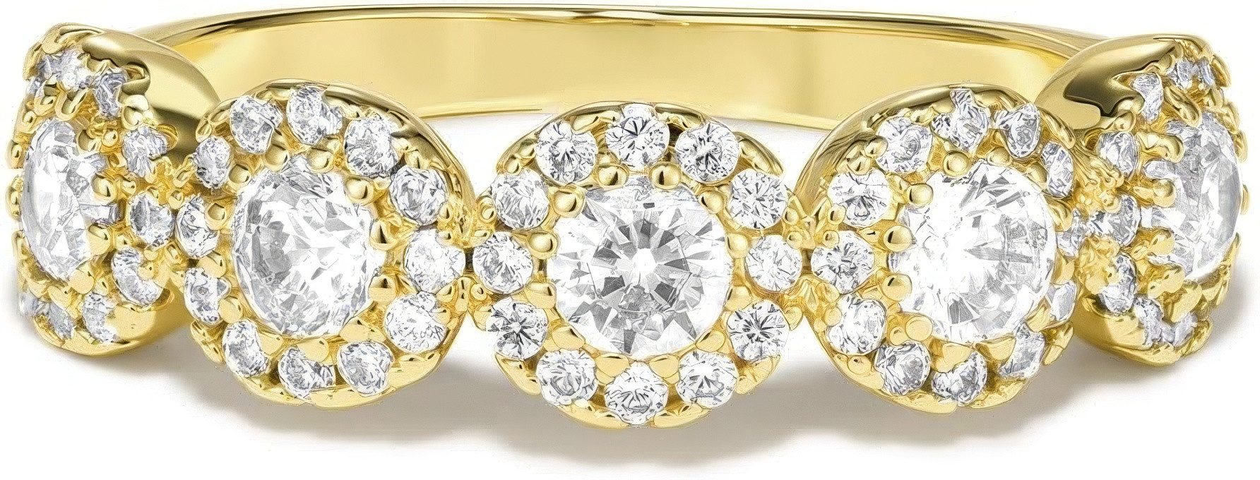 Jumpeak Diamantring Versprechungsring, Goldring, Damenring aus 585er Sterlingsilber, D/E, vvs/vs, Valentinstagsgeschenke für Damen, Brautjungferngeschenke