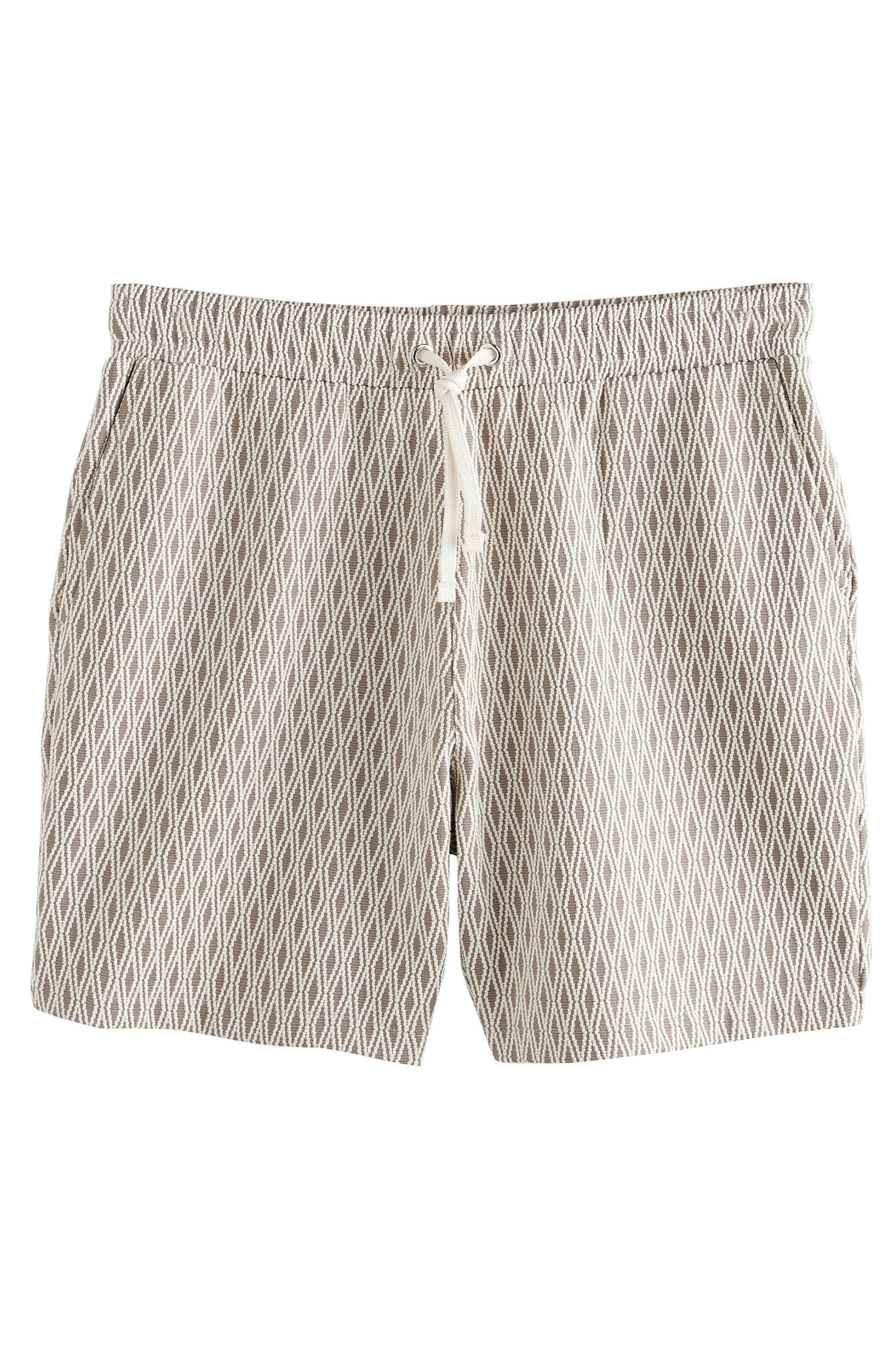 Next Sweatshorts Shorts aus strukturiertem Jersey im Geomuster (1-tlg) günstig online kaufen