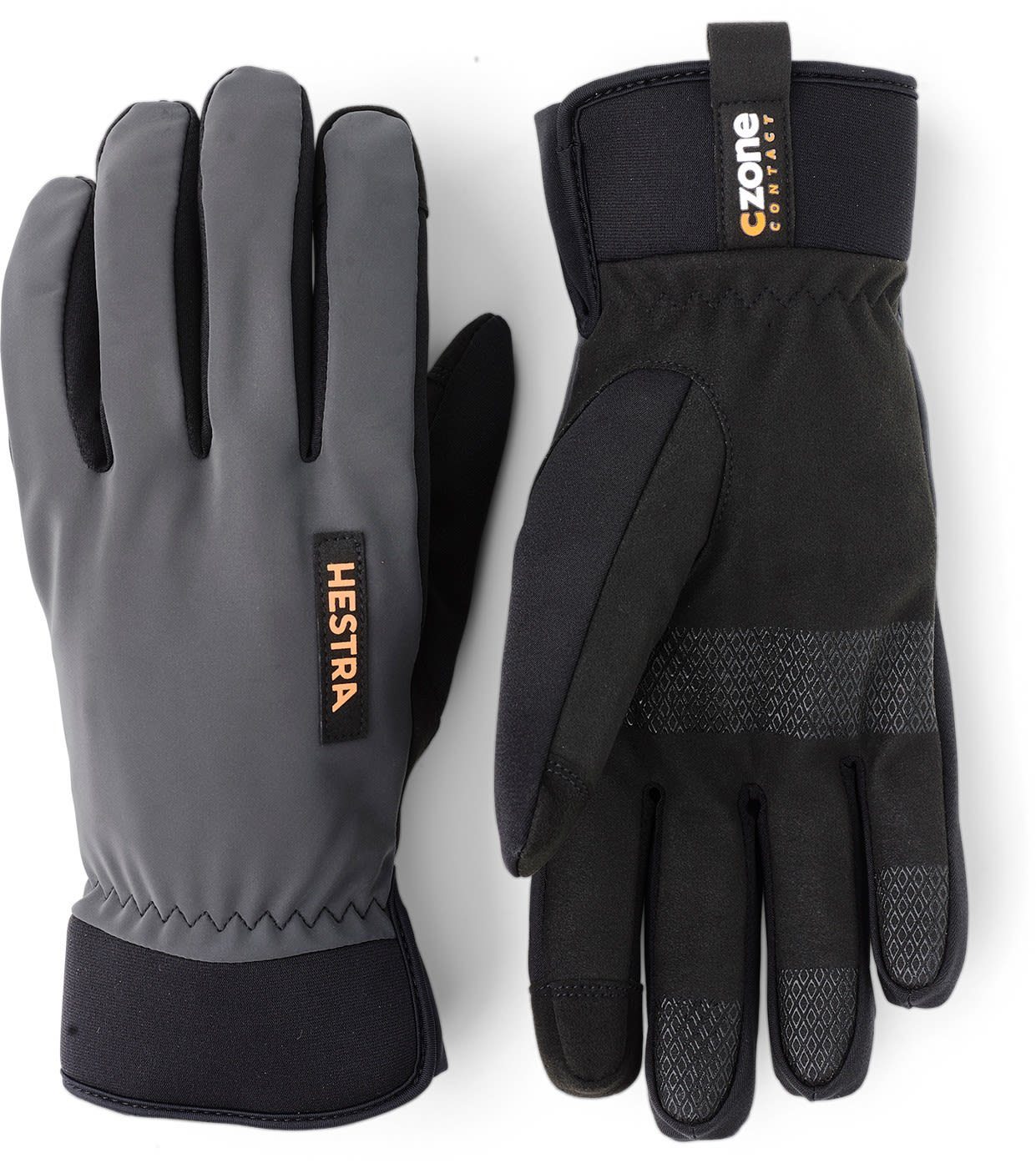 Hestra Fleecehandschuhe Hestra Czone Contact Glove Accessoires Dark Grey
