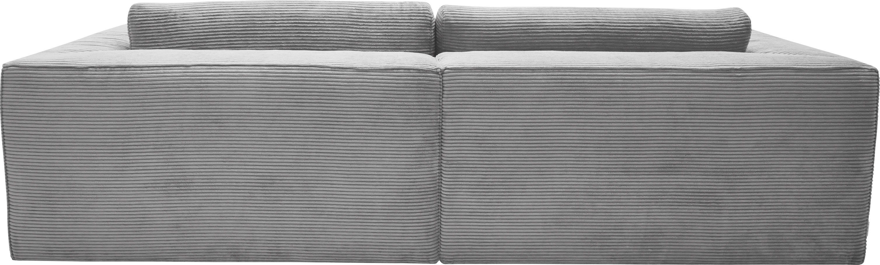 TOM TAILOR HOME Ecksofa Big Cube Style, 2 Teile, mit cleanen Stegkissen, extra  große Sitztiefe, Breite 240cm