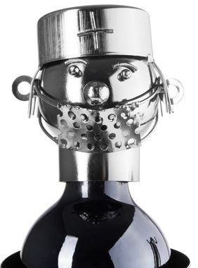 BRUBAKER Weinflaschenhalter Chirurg Flaschenhalter Weinhalter, (inklusive Grußkarte), Metall Skulptur, Wein Geschenk, Arzt Operation