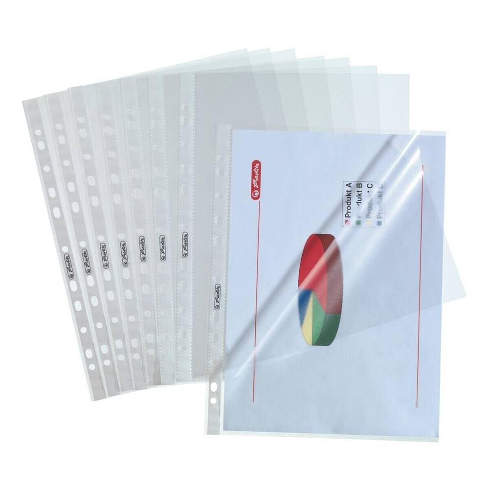Herlitz Prospekthülle Prospekthülle A4 PP Standard 100St genarbt oben + se 10840098