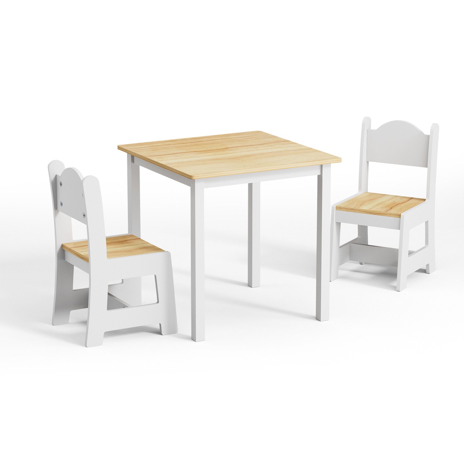 LEADZM Kindertisch Kindertisch mit 2 Stühlen, Kindersitzgruppe, Kinder Tisch Stuhl Set