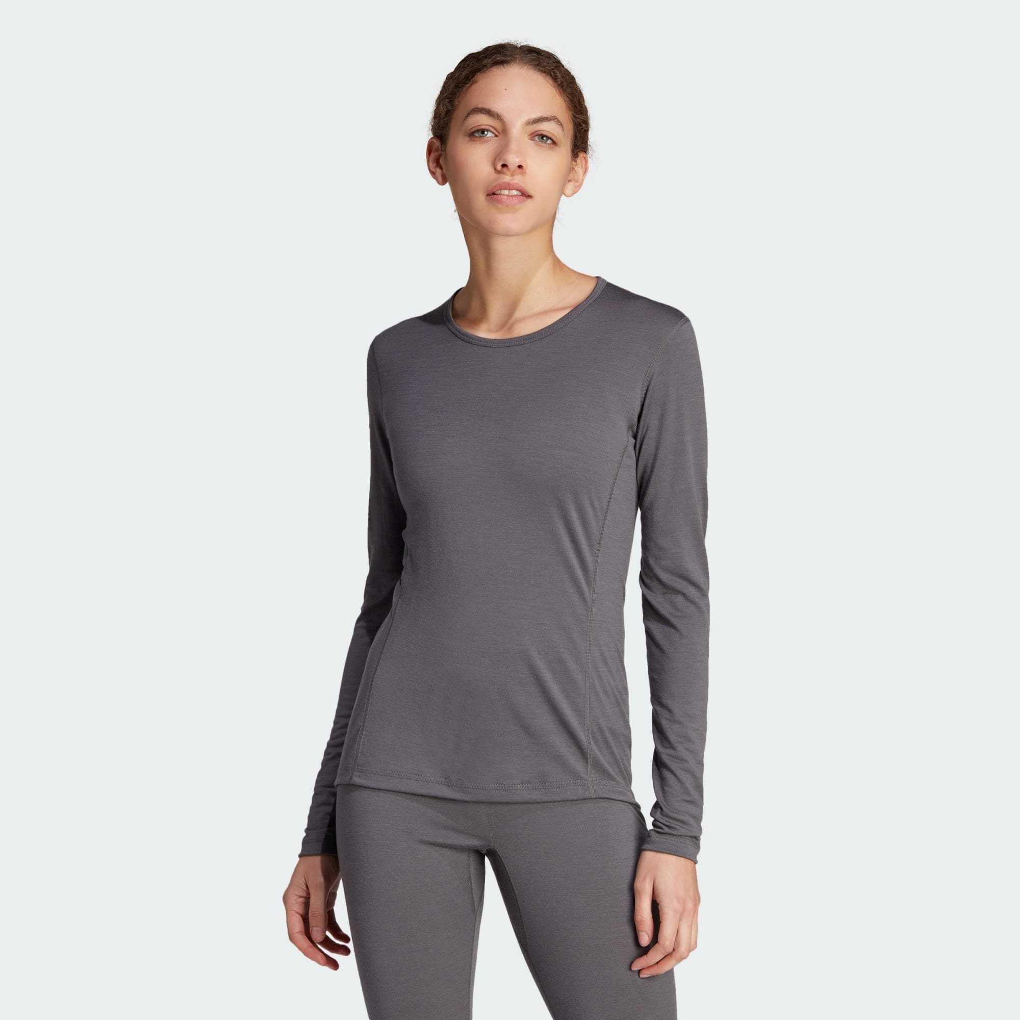 Grey TERREX XPERIOR adidas MERINO Funktionsshirt LONGSLEEVE 200 TERREX Five BASELAYER