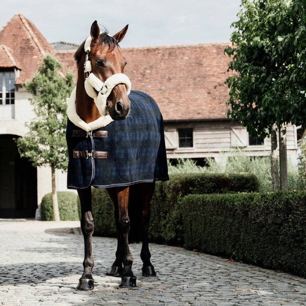 Kentucky Horsewear Pferde-Abschwitzdecke Kentucky Horsewear Fleece Show Heavy - kariert