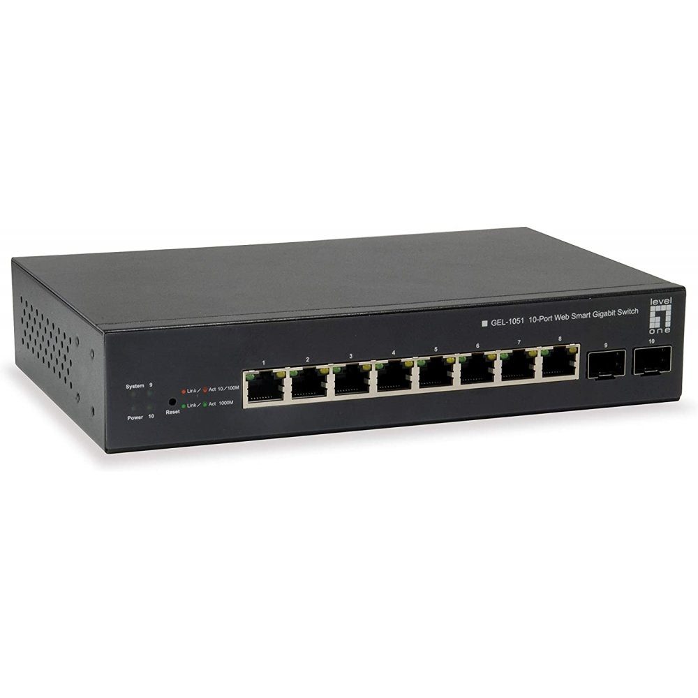 Levelone GEP-1051 - Netzwerk Switch schwarz - Netzwerk-Switch
