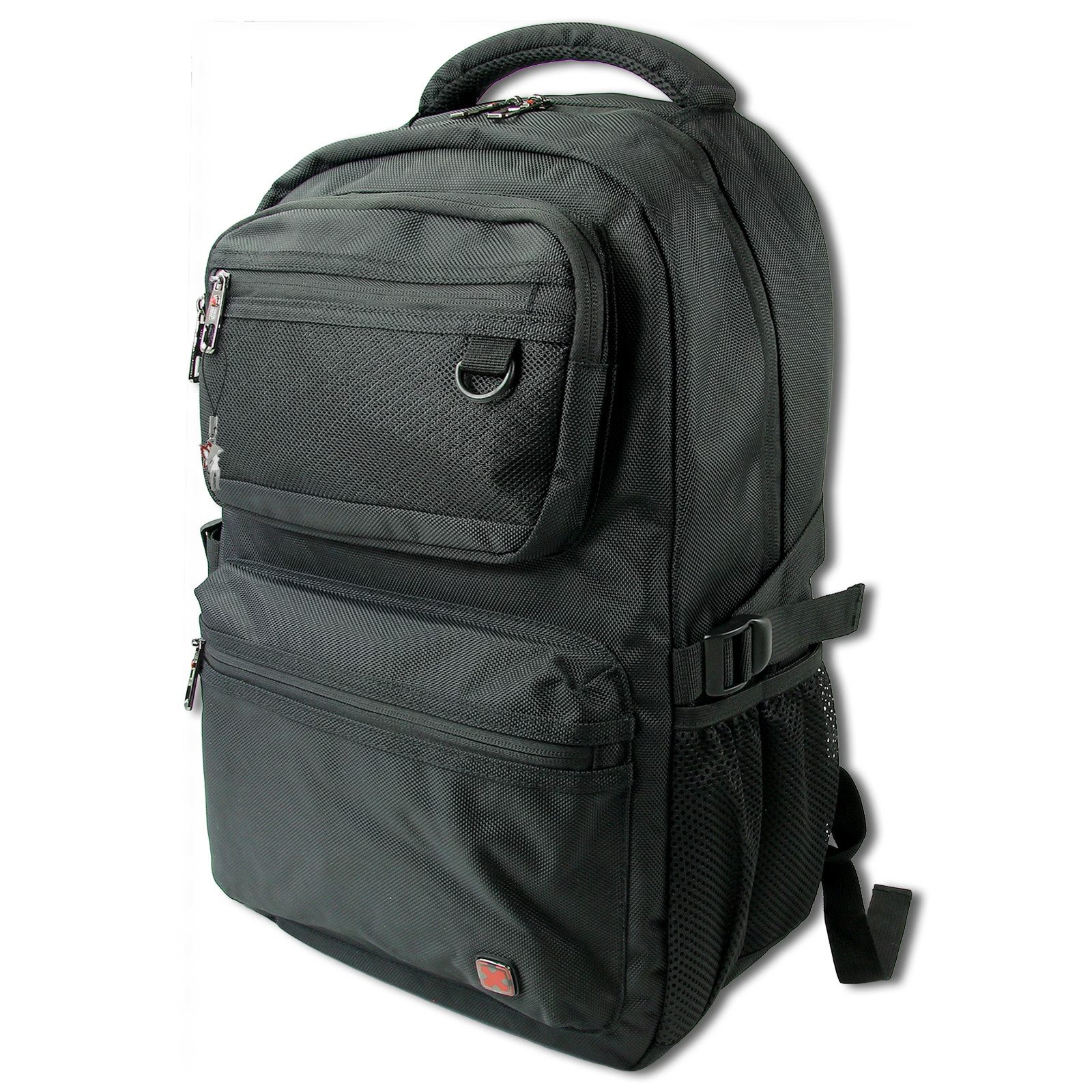Travel N Meet Reisetasche Travel N Meet Laptoprucksack, Rucksack (Businessrucksack), Herren Business-, Freizeitrucksack Polyester, schwarz ca. 50cm hoch
