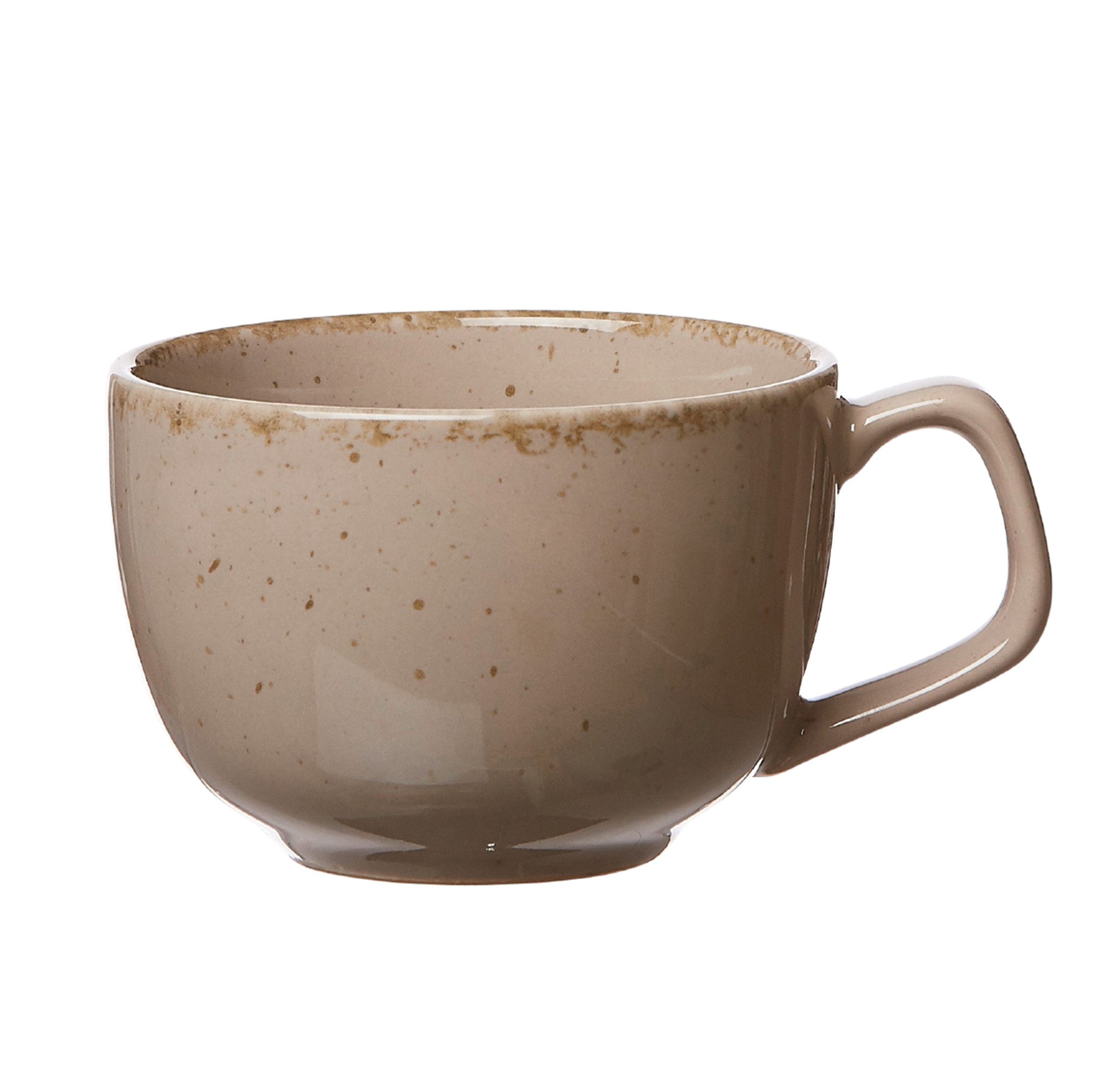 Ritzenhoff & Breker Tasse Casa grau Kaffee-Obertasse, 1-tlg., Porzellan, Spülmaschinefest