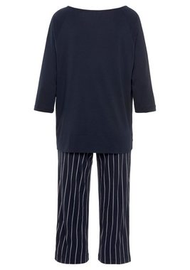 Schiesser Schlafanzug "Modern Nightwear" (2 tlg) in 3/4-Länge, seitliche Taschen
