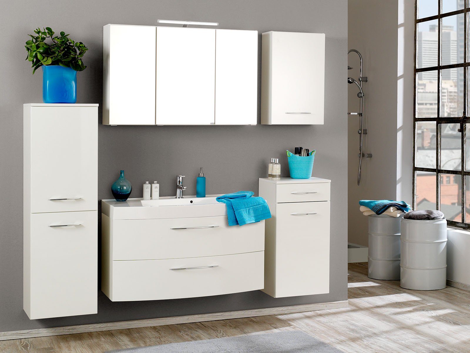 HELD MÖBEL Spiegelschrank 100 x 64 x 20 cm (B/H/T)