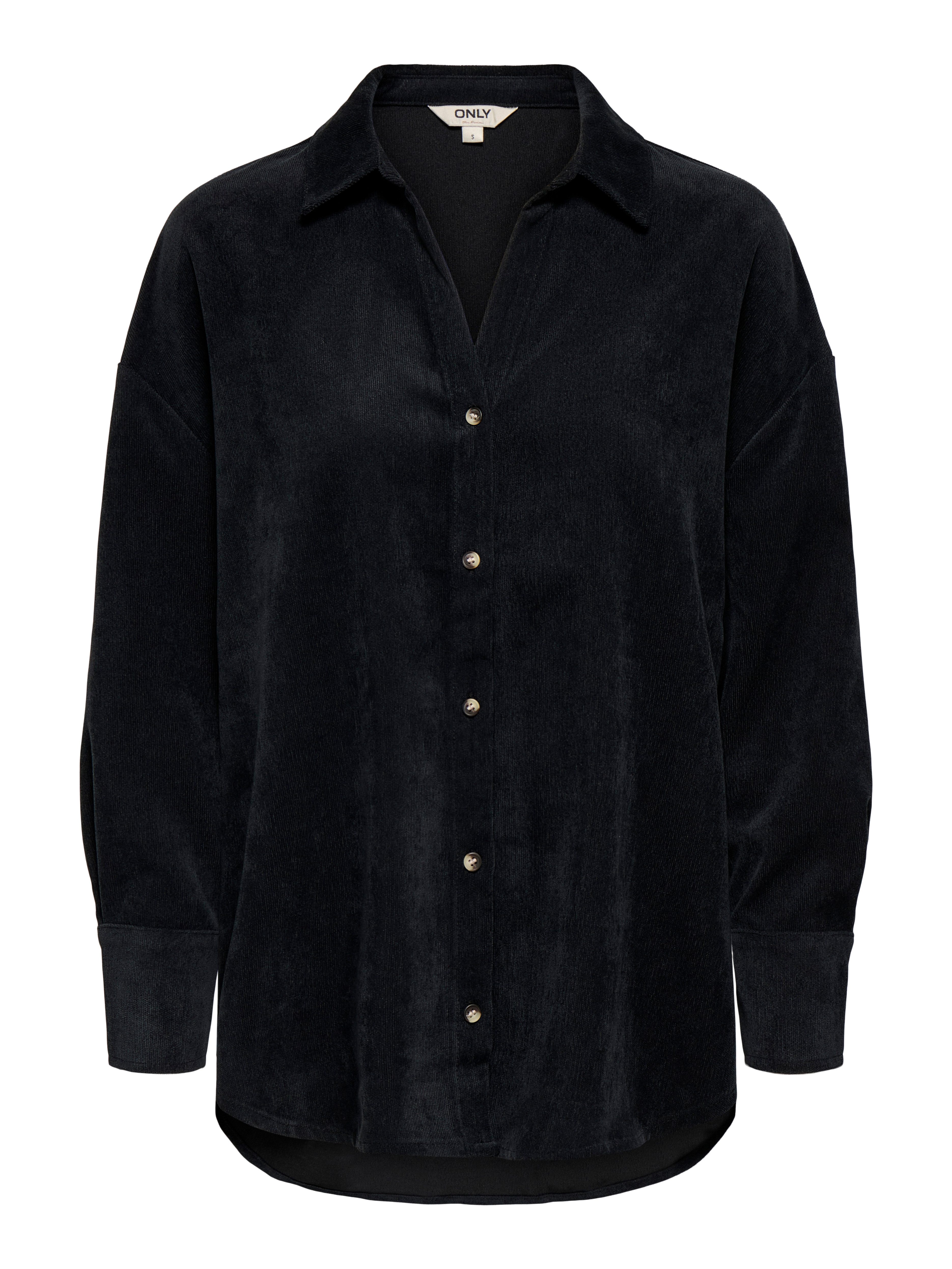 Langarmbluse ONLMARIKE LIFE L/S CORD LOOSE SHIRT PNT