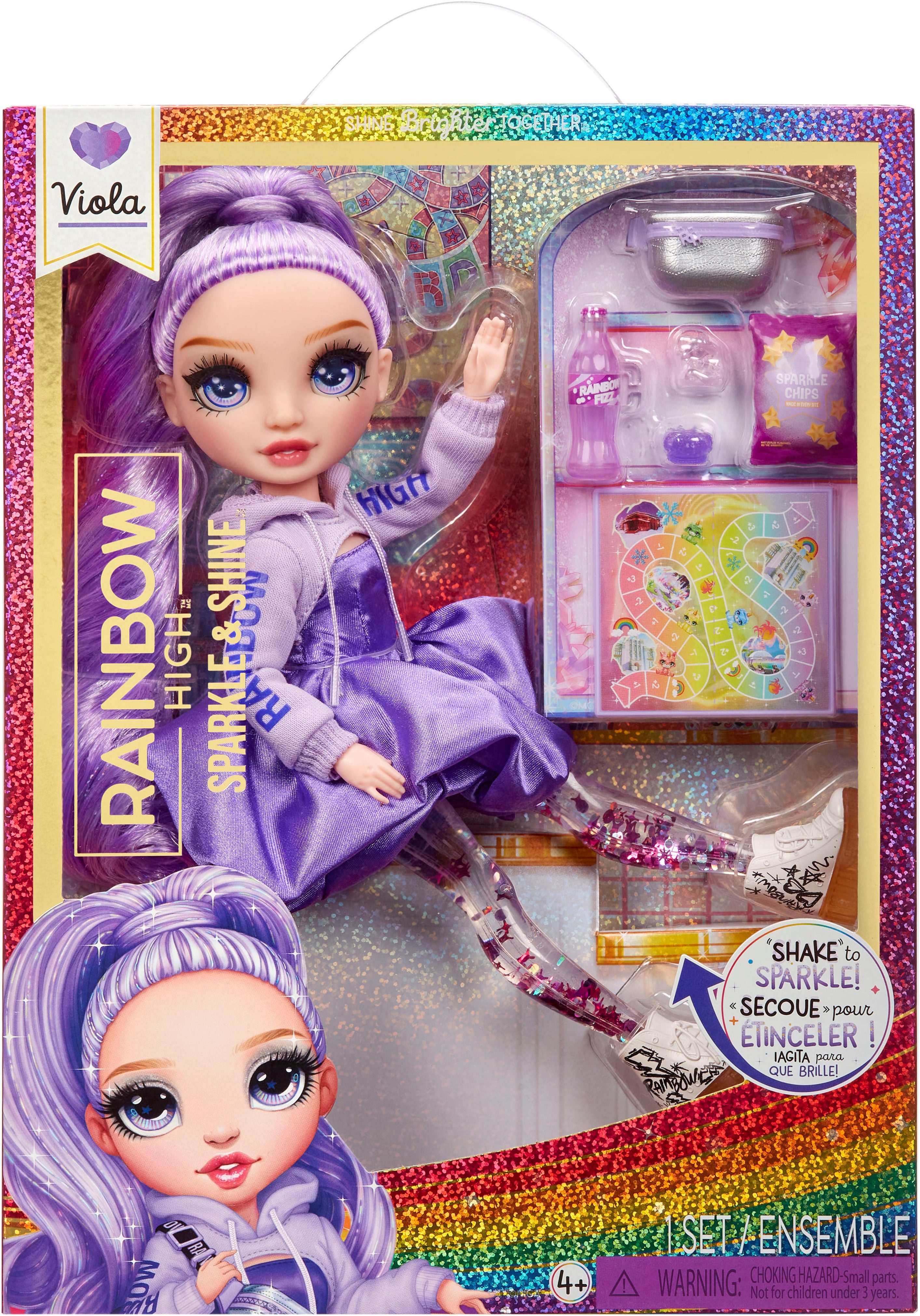 Rainbow High Anziehpuppe Rainbow High Sparkle & Shine Fashion Dolls - VIOLA günstig online kaufen