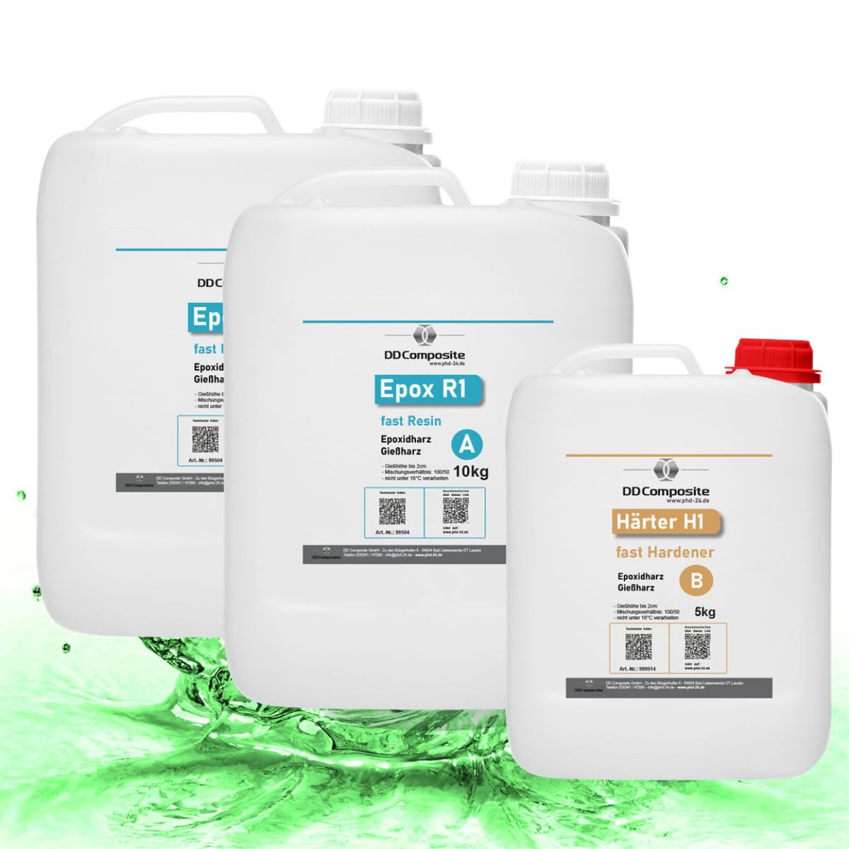 DD Composite Epoxidharz 30kg Epox R1 H1, GREEN TSAVORITE, 30ml