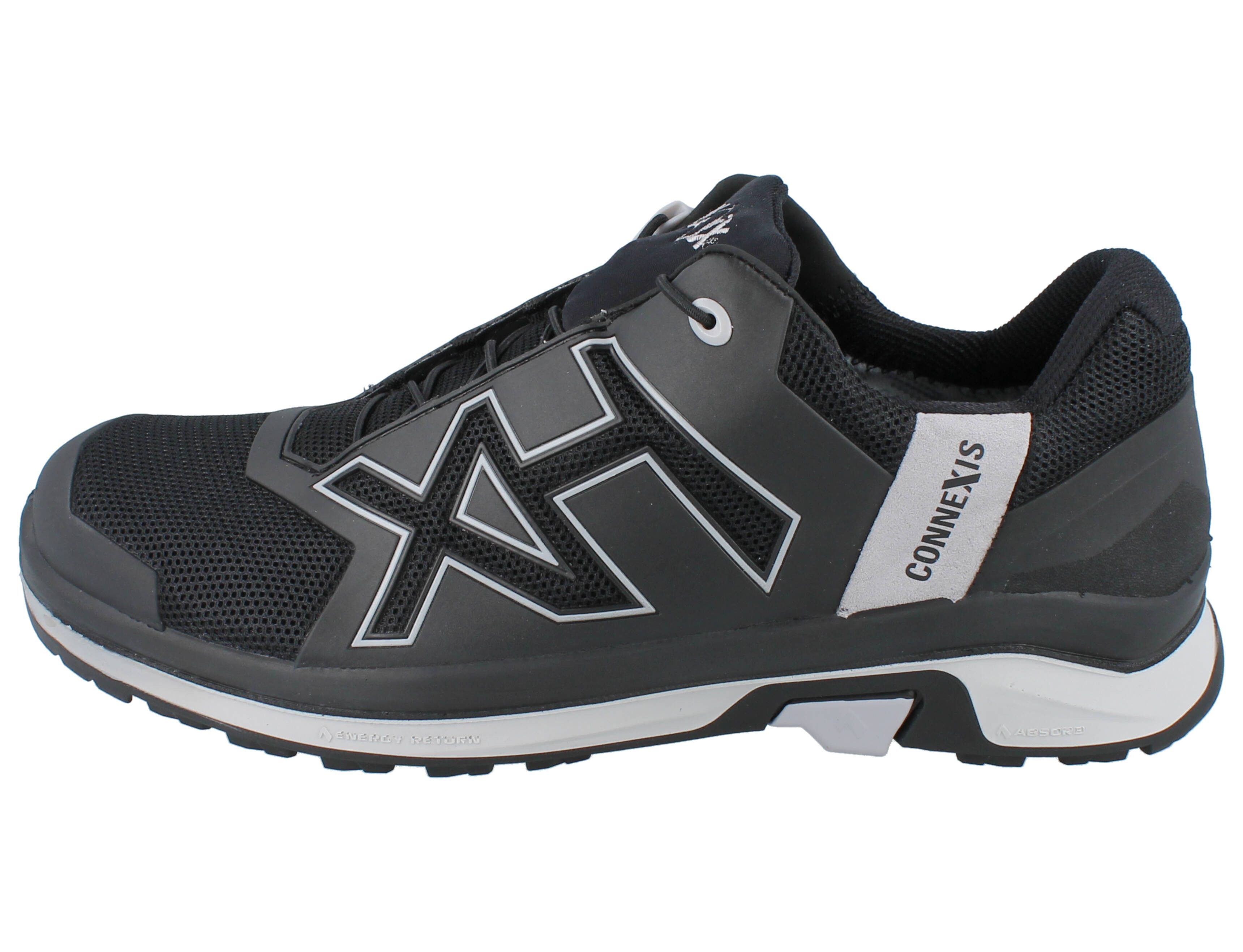 haix HAIX Connexis Go GTX low Herren black/silver - Größe: UK 10,5 Wanderschuh Wasserdicht
