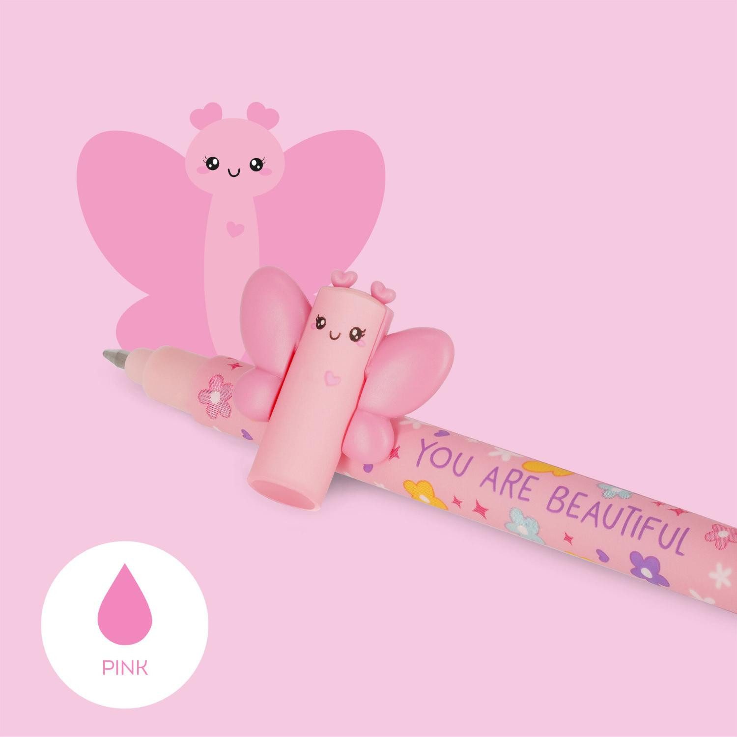 Legami Gelschreiber LEGAMI 2er Set Gel Stift SCHMETTERLING und TIGER Stärke 0,7mm v3
