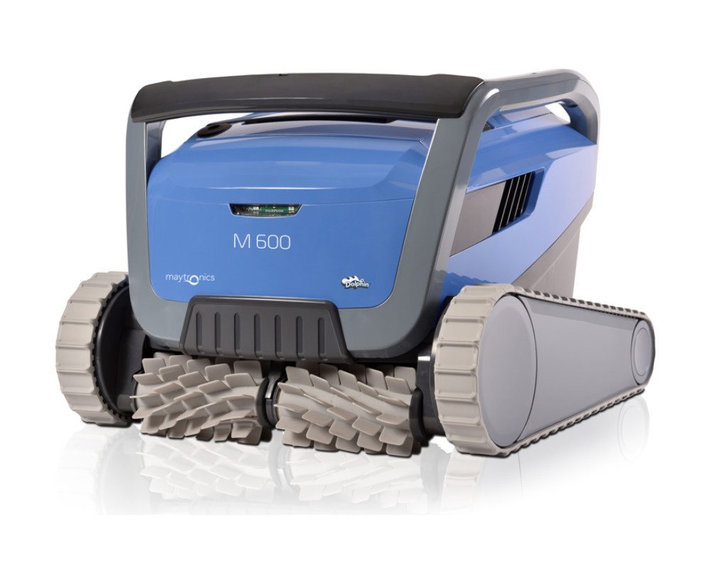 maytronics Poolbodensauger Dolphin M600 Poolroboter mit PVC Bürsten