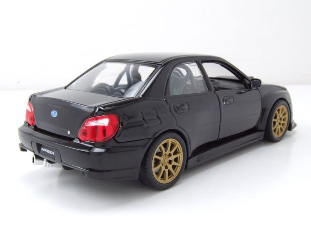 Welly Modellauto Subaru Impreza WRX STI 2010 schwarz, Maßstab 1:24
