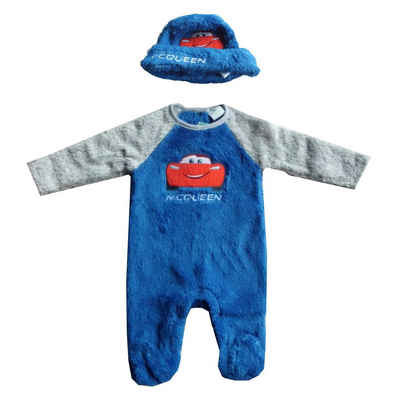 Disney Cars Fleeceoverall Disney Cars Anzug, Overall, Coral Fleece, blau-grau, Gr. 62-92