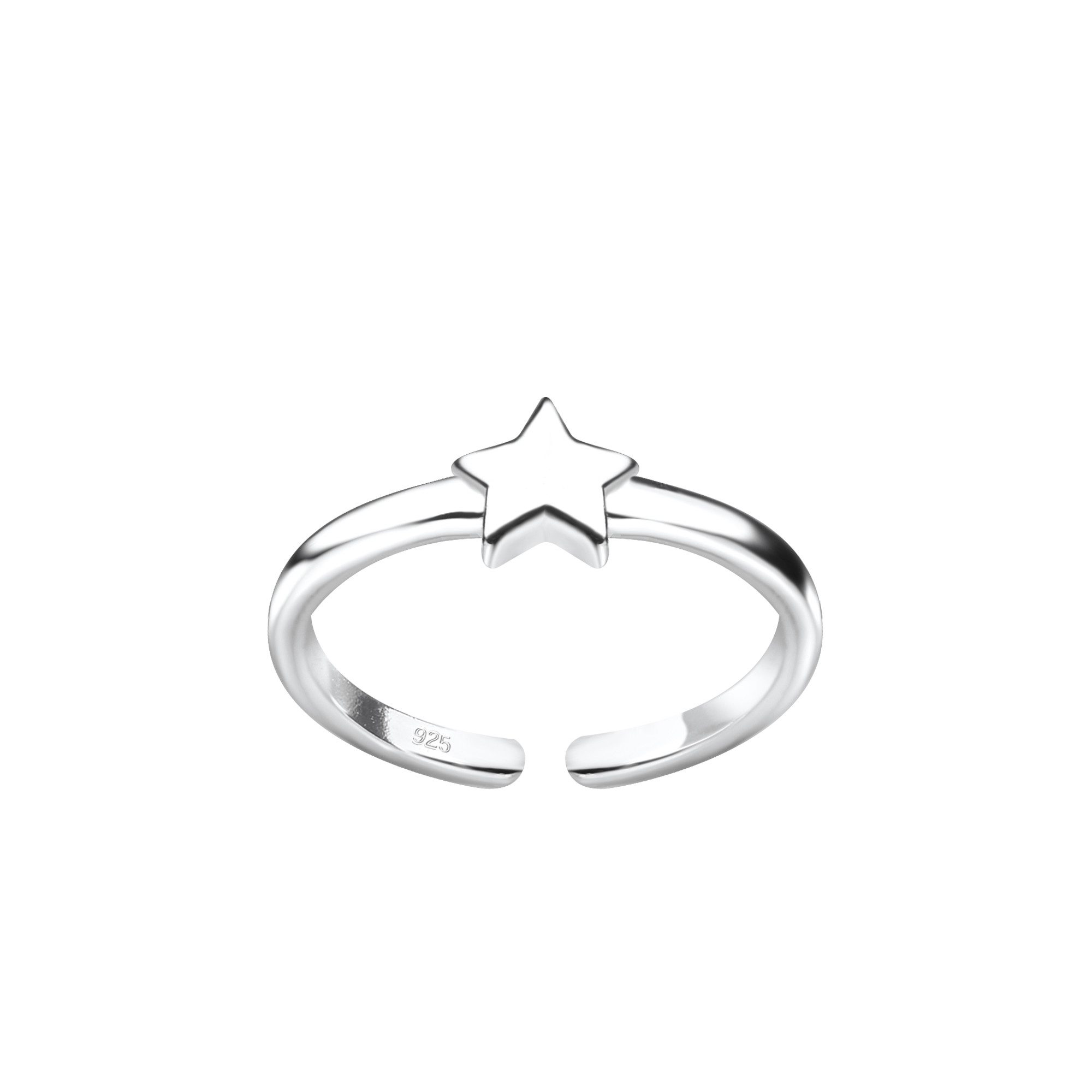 Monkimau Zehenring Stern Zehenring 925 Silber